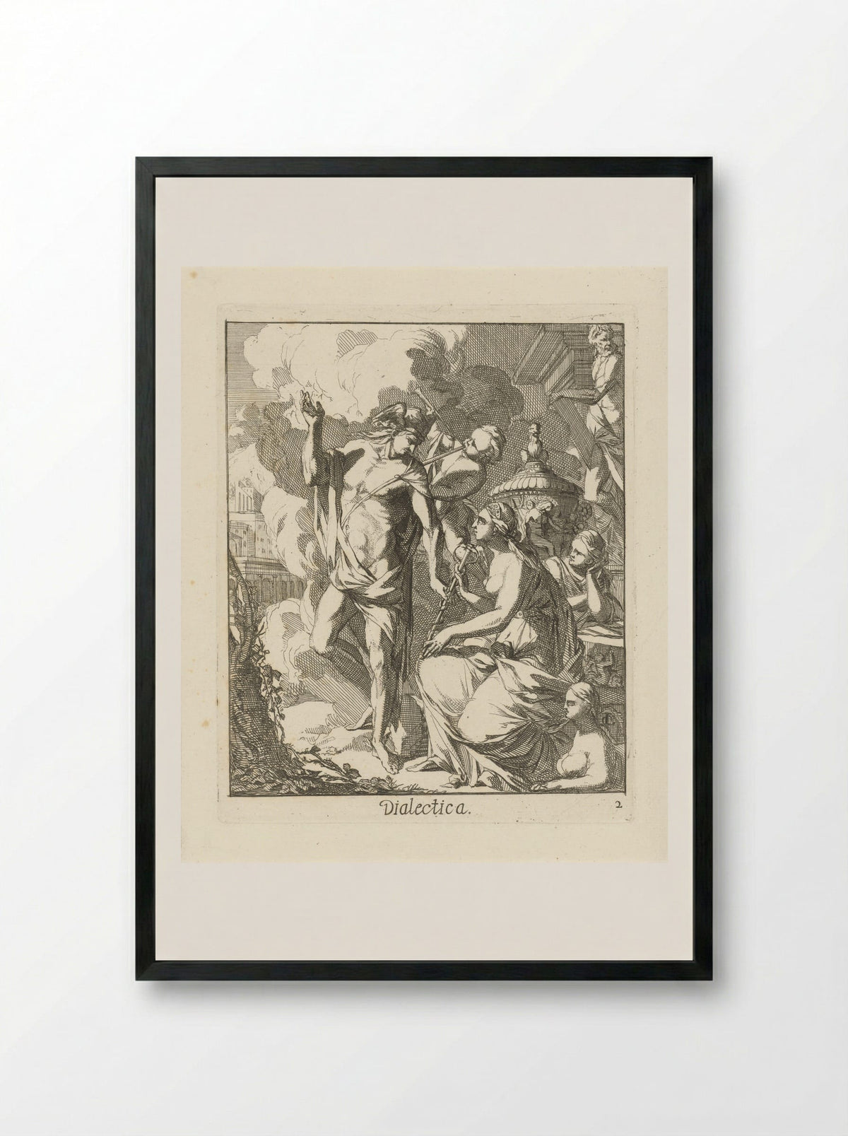 Dialectica - Caspar Luyken - Framed Print Black