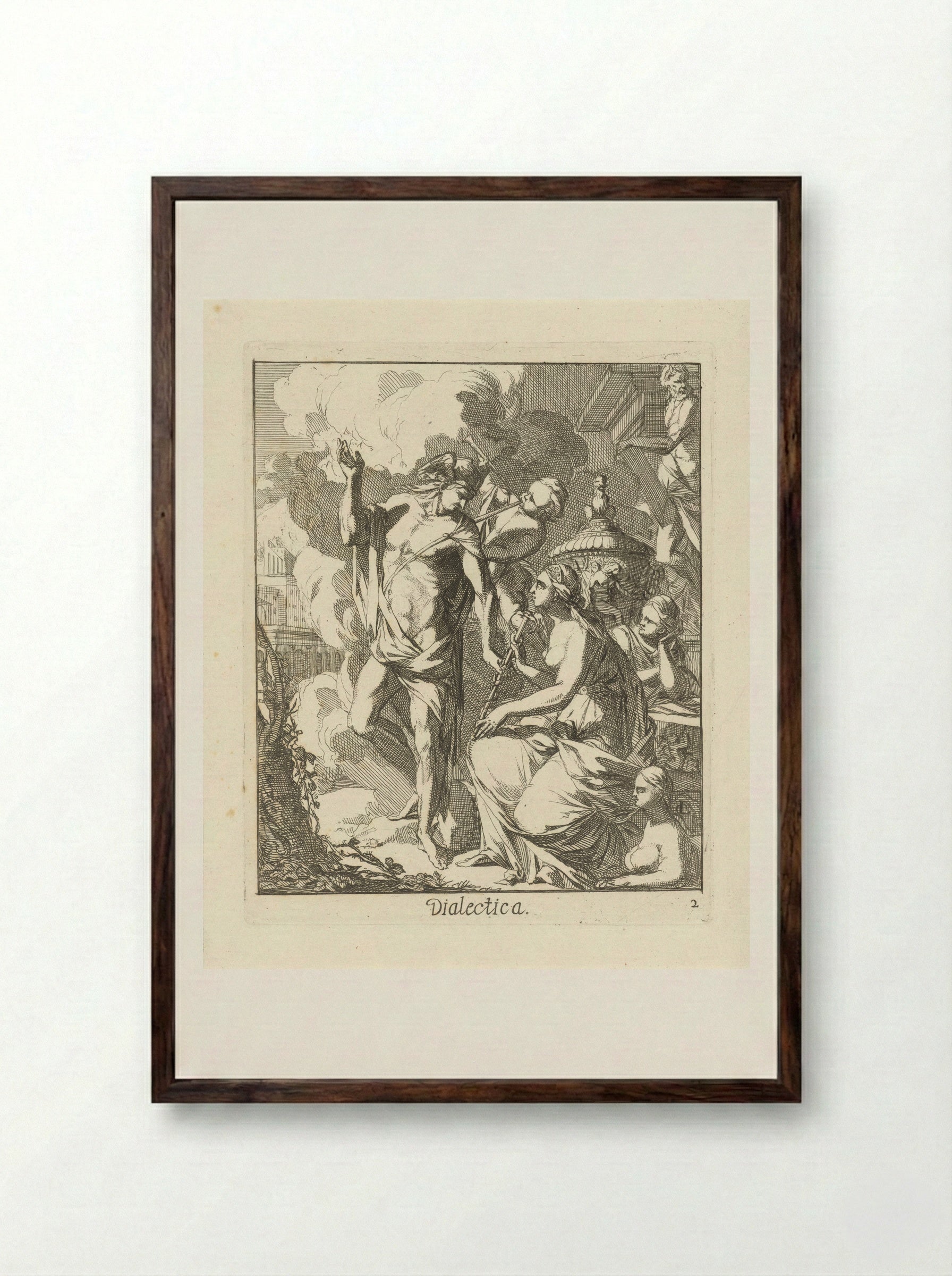 Dialectica - Caspar Luyken - Framed Print Dark Wood