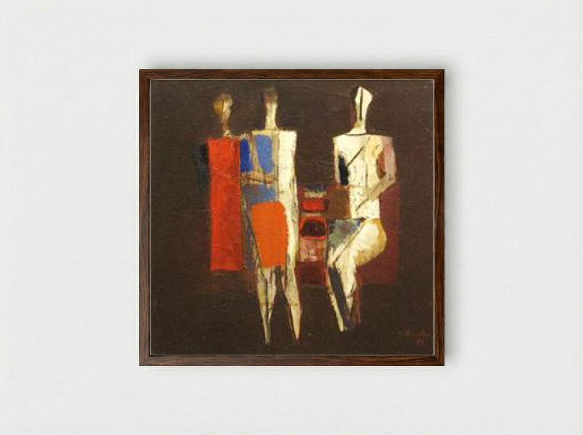 Dialogue - Constantin Blendea - Framed Print Dark Wood