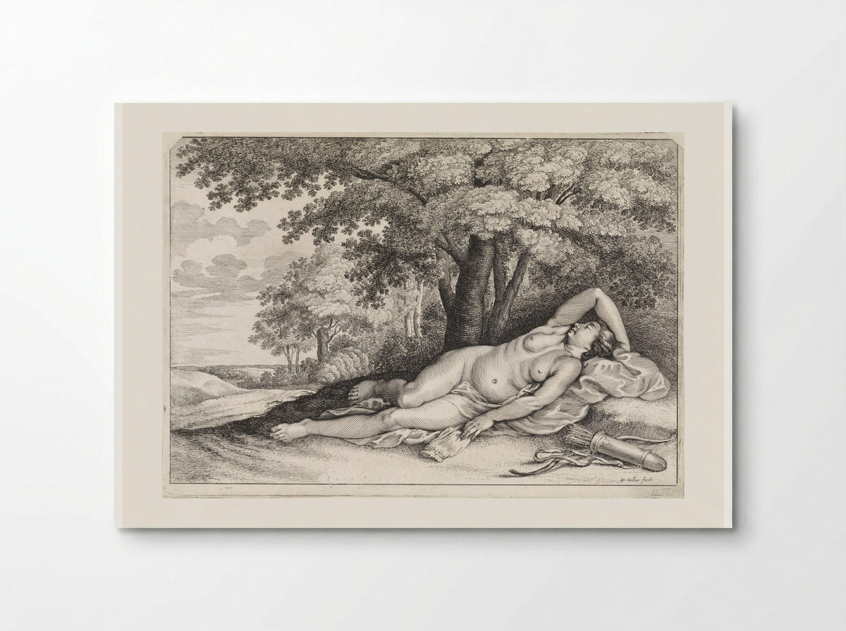 Diana Resting - Wenceslaus Hollar - Poster