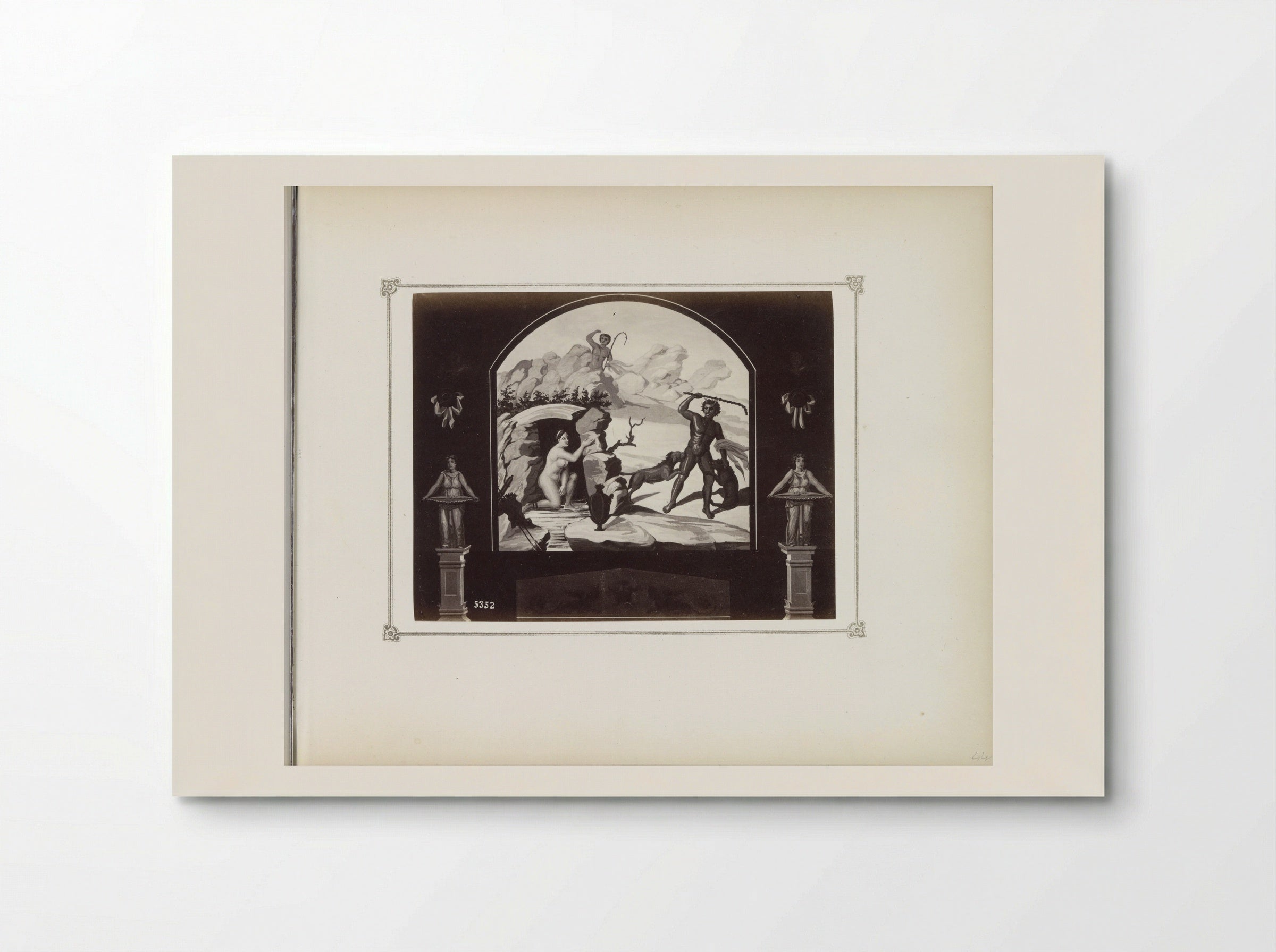 Diana and Actaeon (After Pompeian Fresco) - Giorgio Sommer - Poster