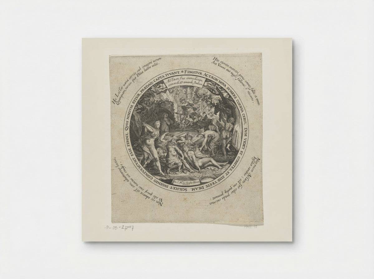 Diana and Actaeon - Johann Theodor de Bry - Poster