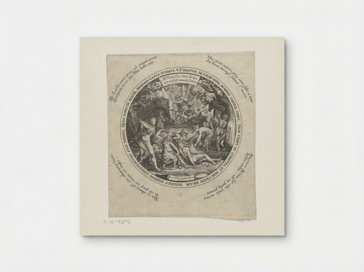 Diana and Actaeon - Johann Theodor de Bry - Poster