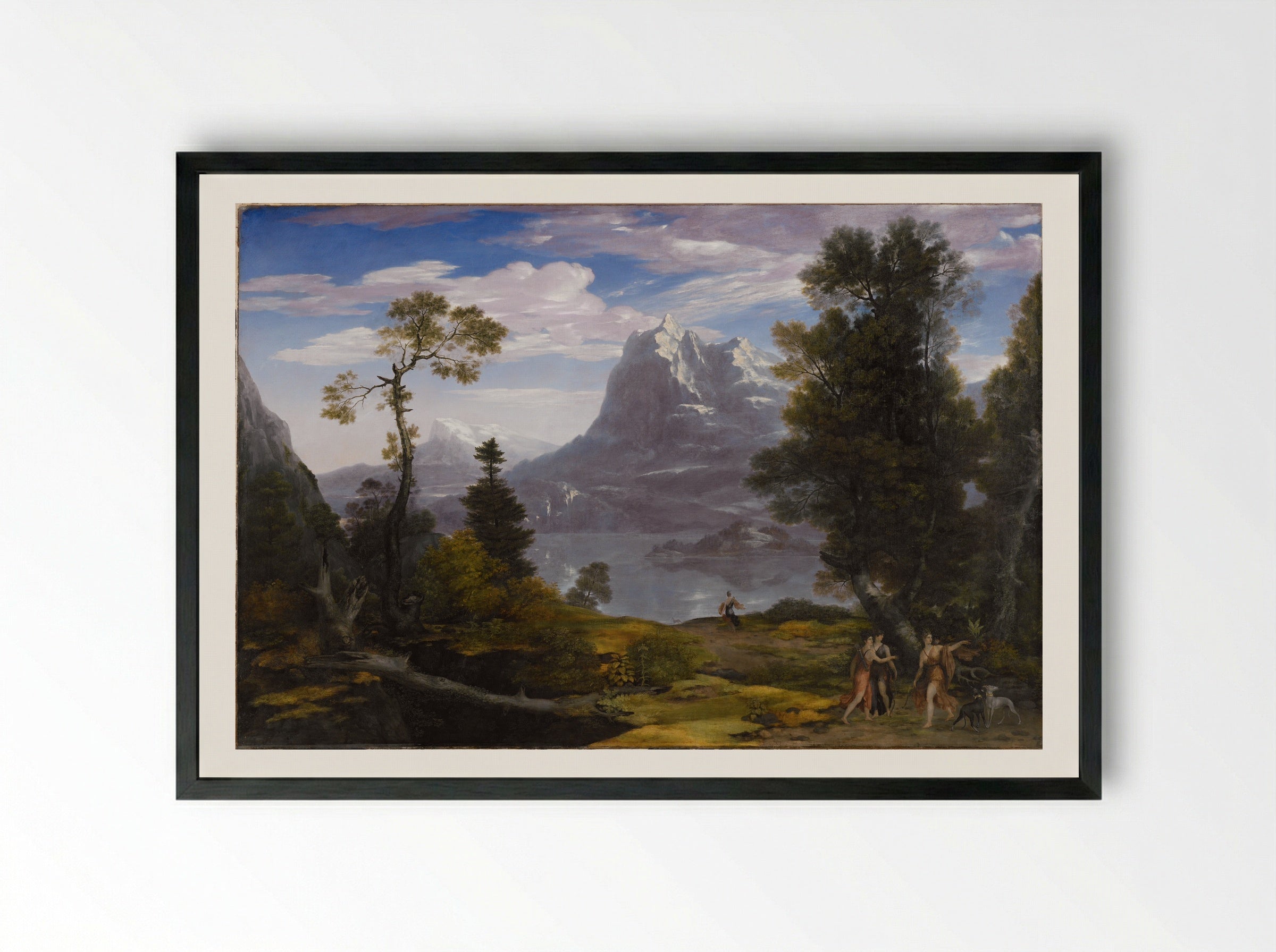 Diana on a Chase - Washington Allston - Framed Print Black