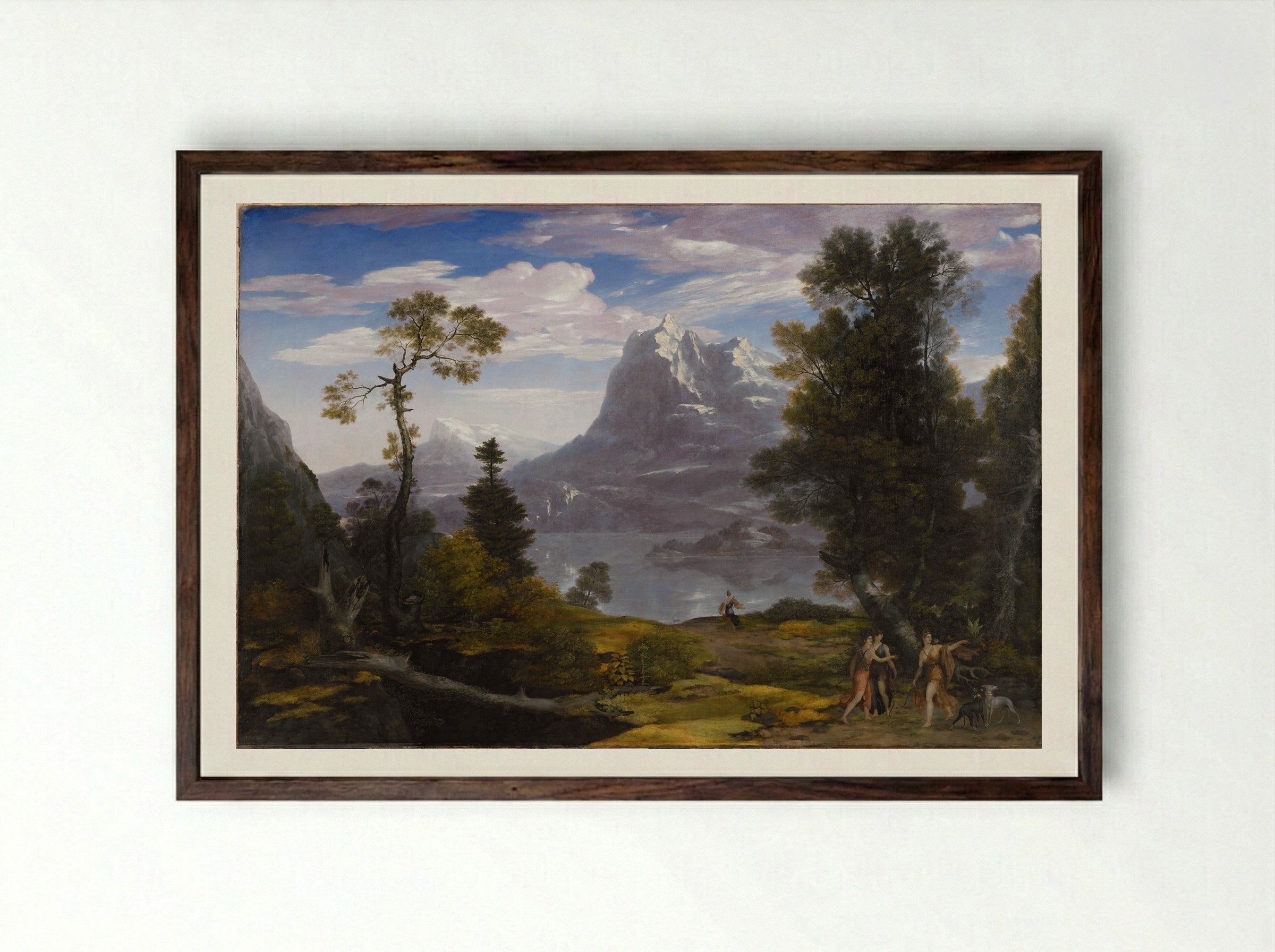Diana on a Chase - Washington Allston - Framed Print Dark Wood