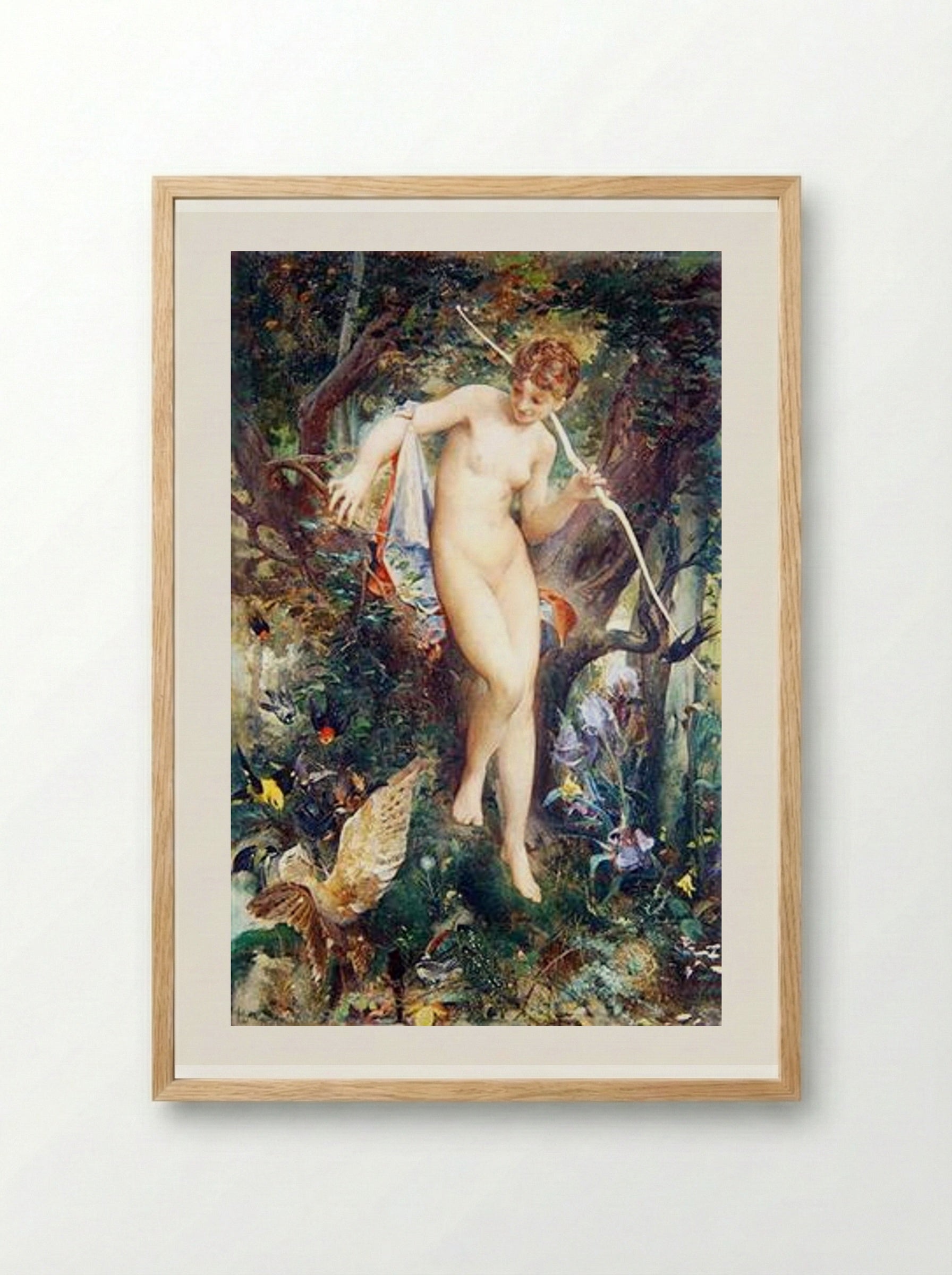 Diane - Luc-Olivier Merson - Framed Print Wood