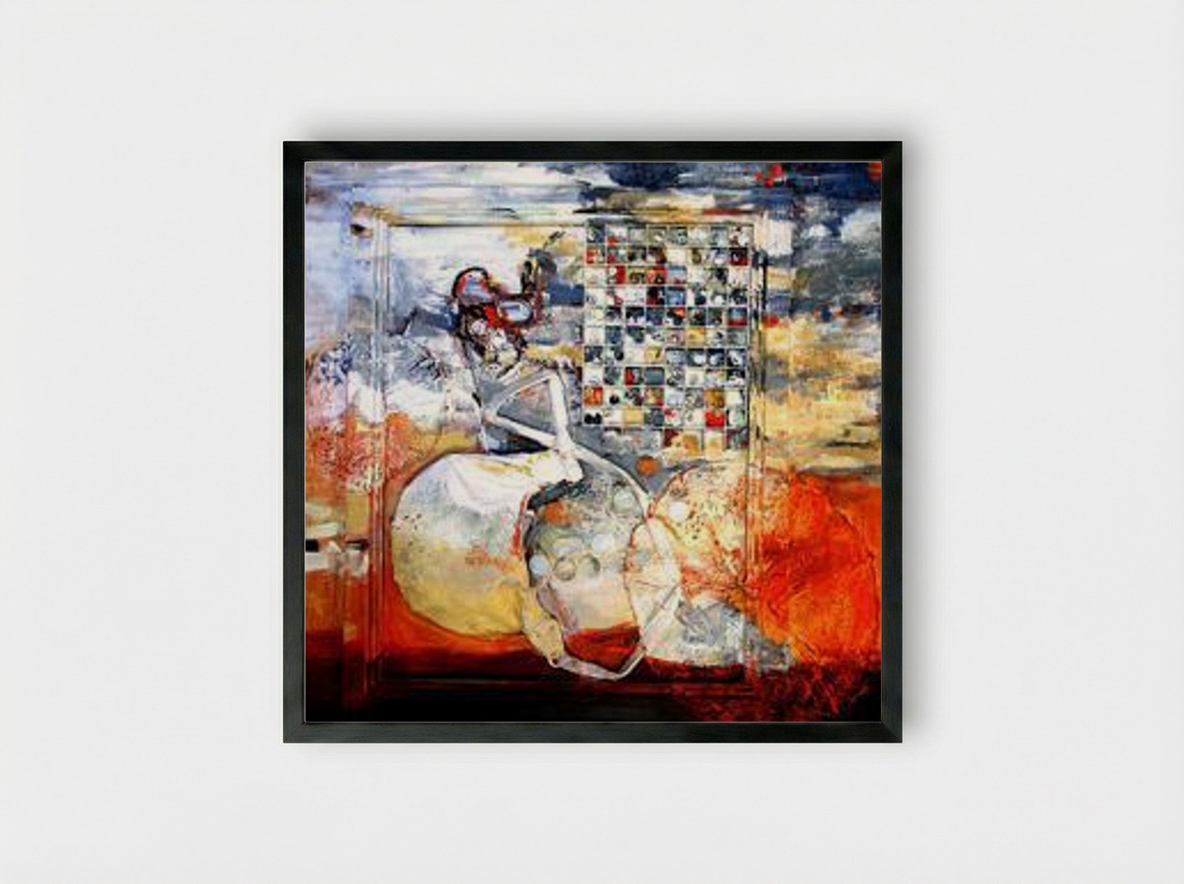 Diary VI - Romul Nutiu - Framed Print Black