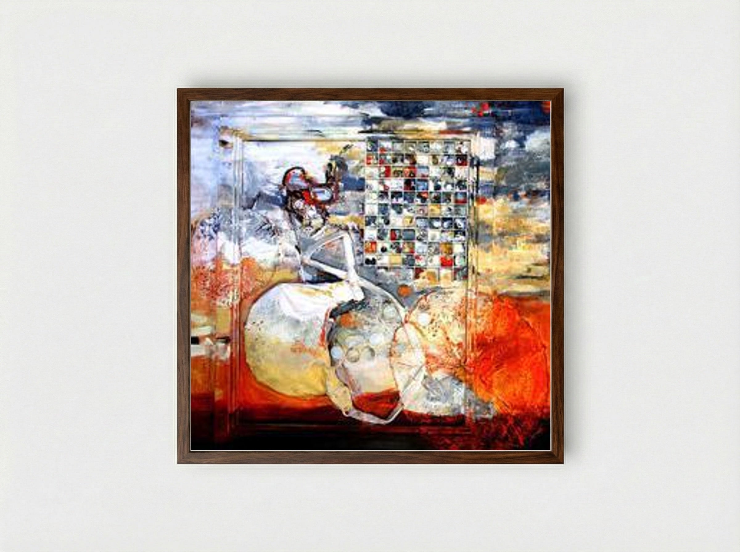 Diary VI - Romul Nutiu - Framed Print Dark Wood