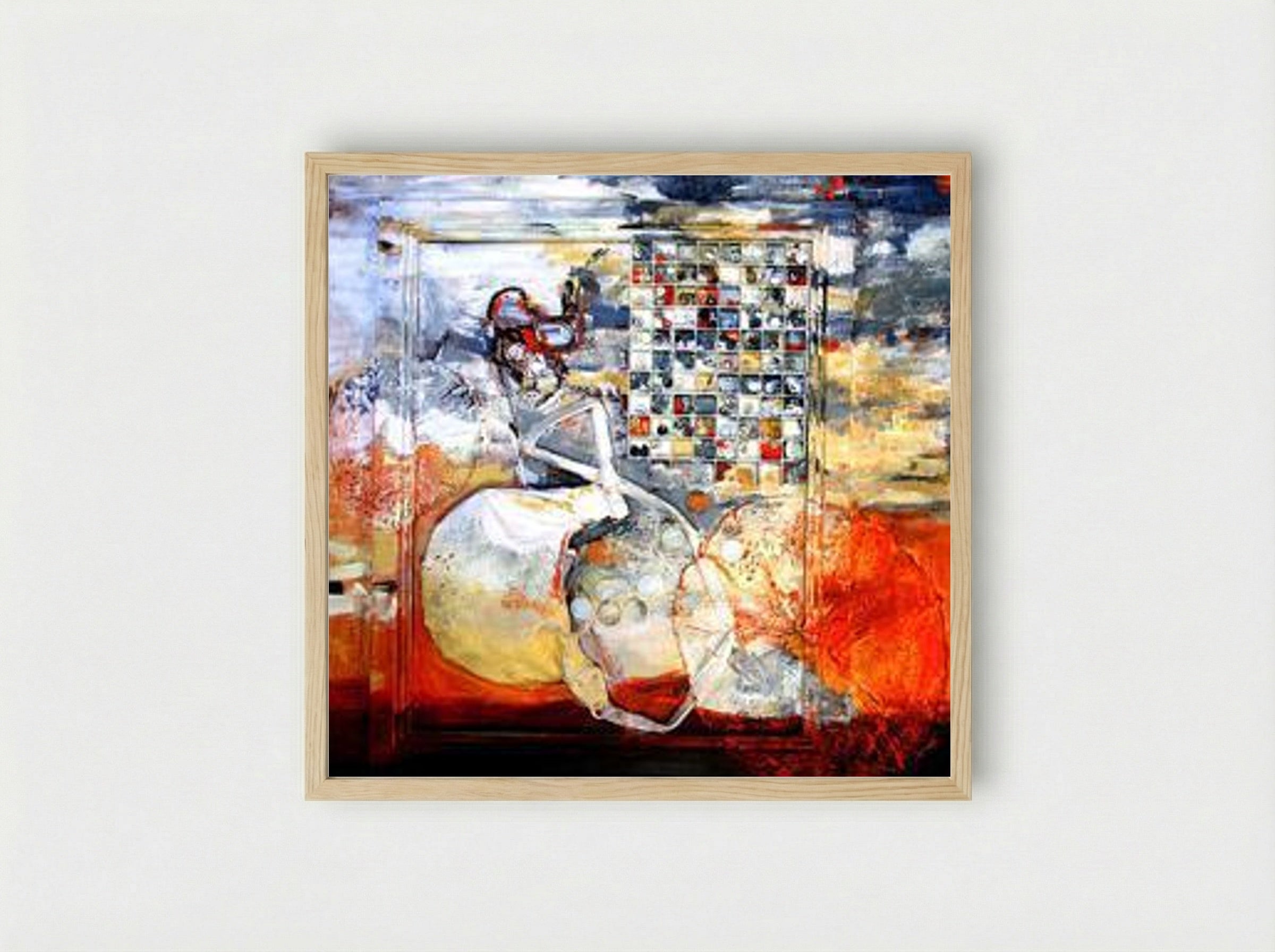 Diary VI - Romul Nutiu - Framed Print Wood