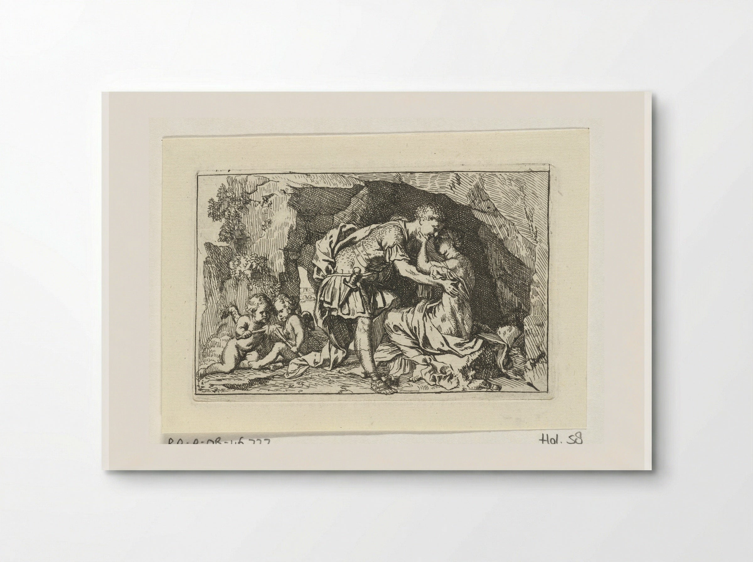 Dido and Aeneas Sheltering from the Storm - Gerard de Lairesse - Poster