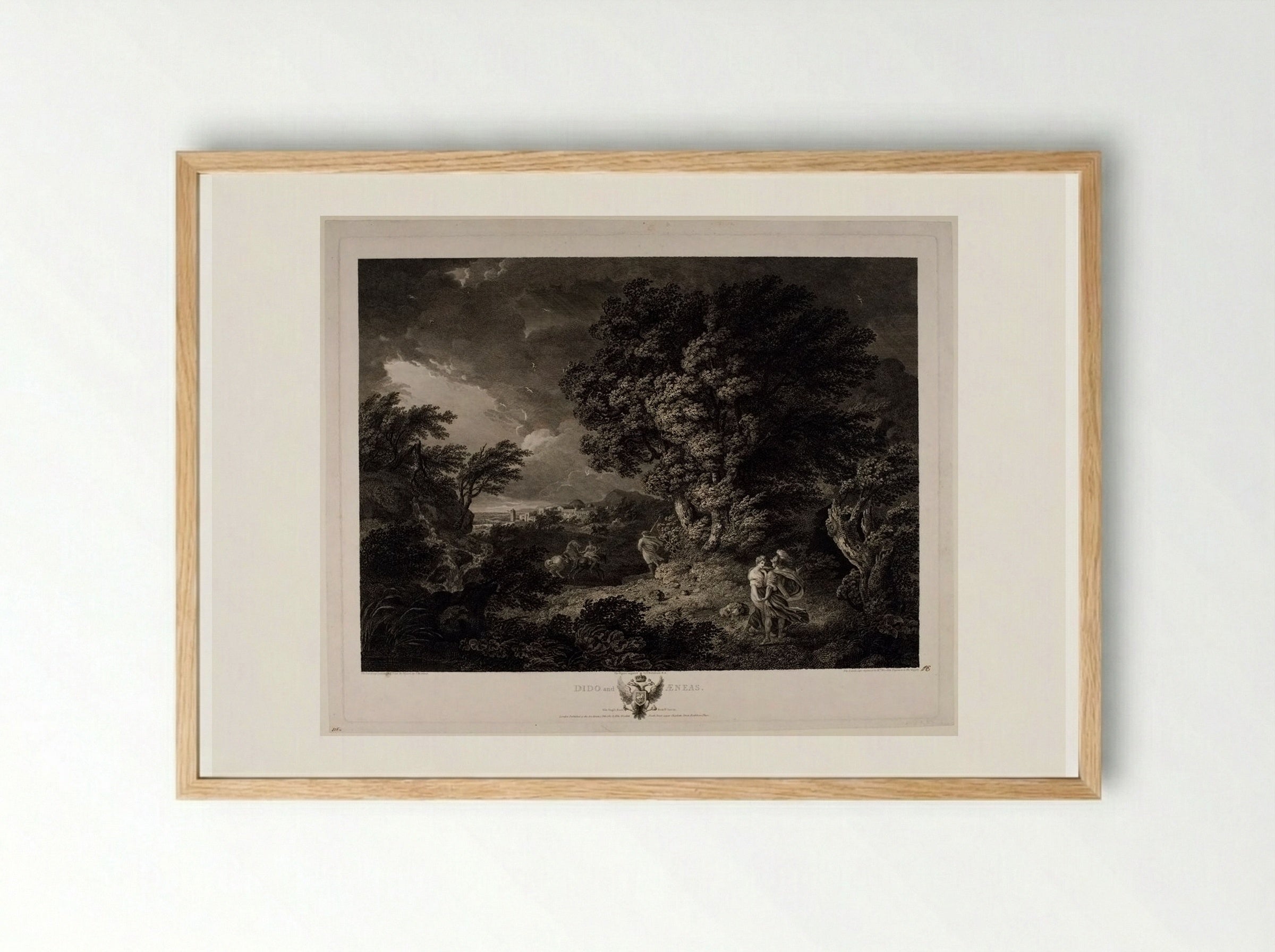 Dido and Aeneas - Francesco Bartolozzi - Framed Print Wood