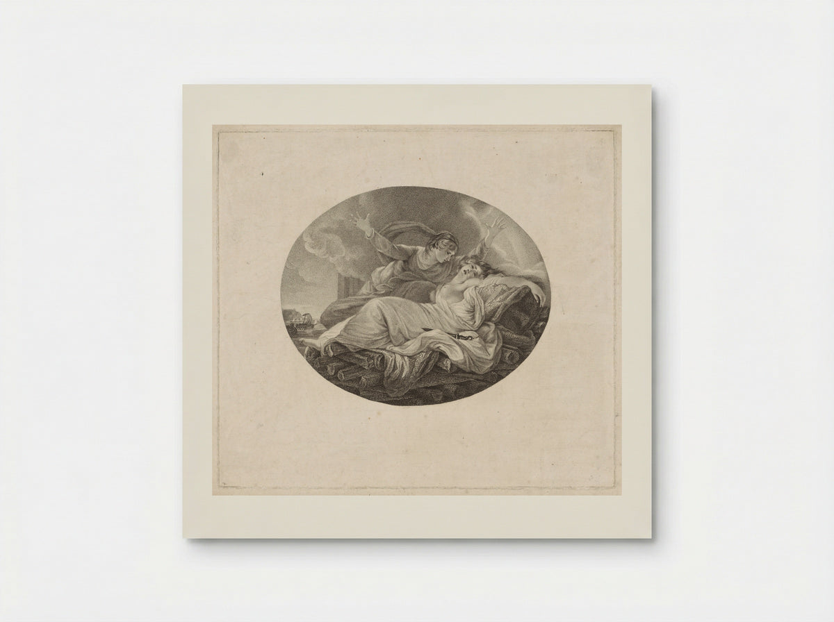 Dido on the Funeral Pyre - Willem van Senus - Poster