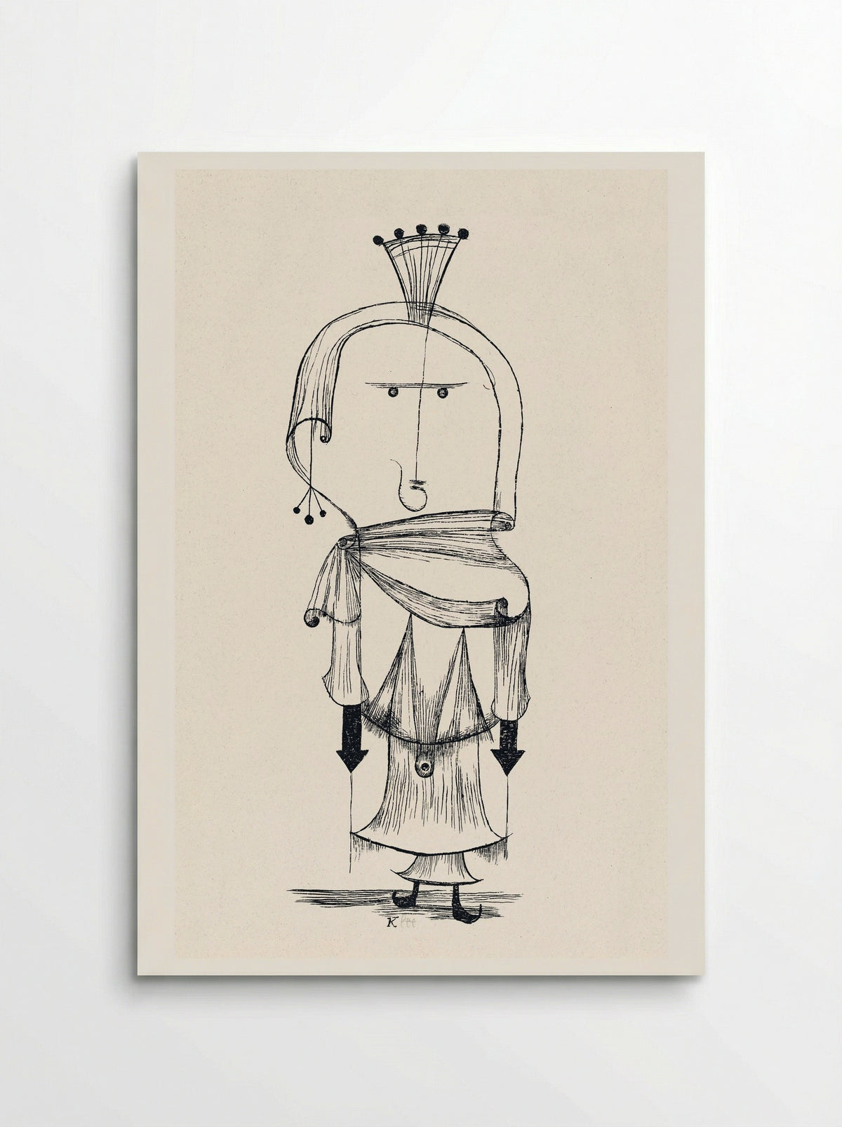 Die Hexe mit dem Kamm (Witch with a Comb) - Paul Klee - Poster