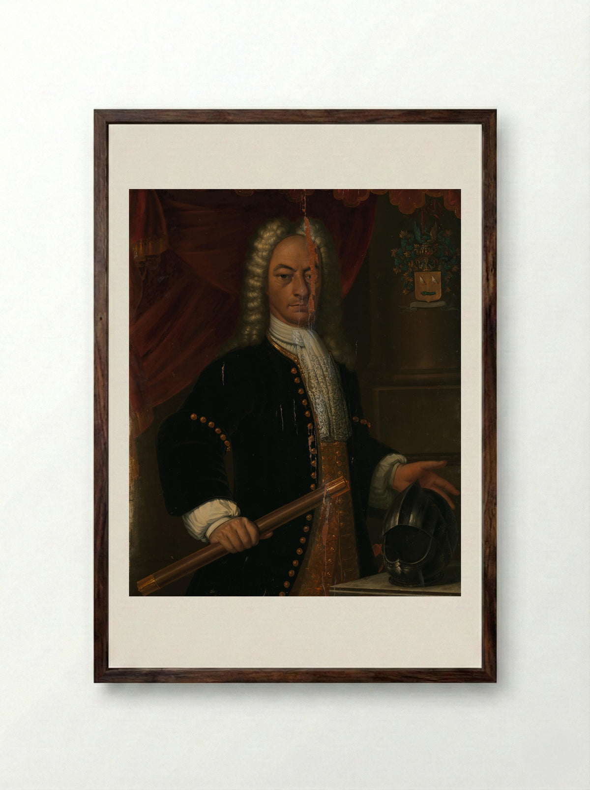 Diederik van Durven - Hendrik van den Bosch - Framed Print Dark Wood