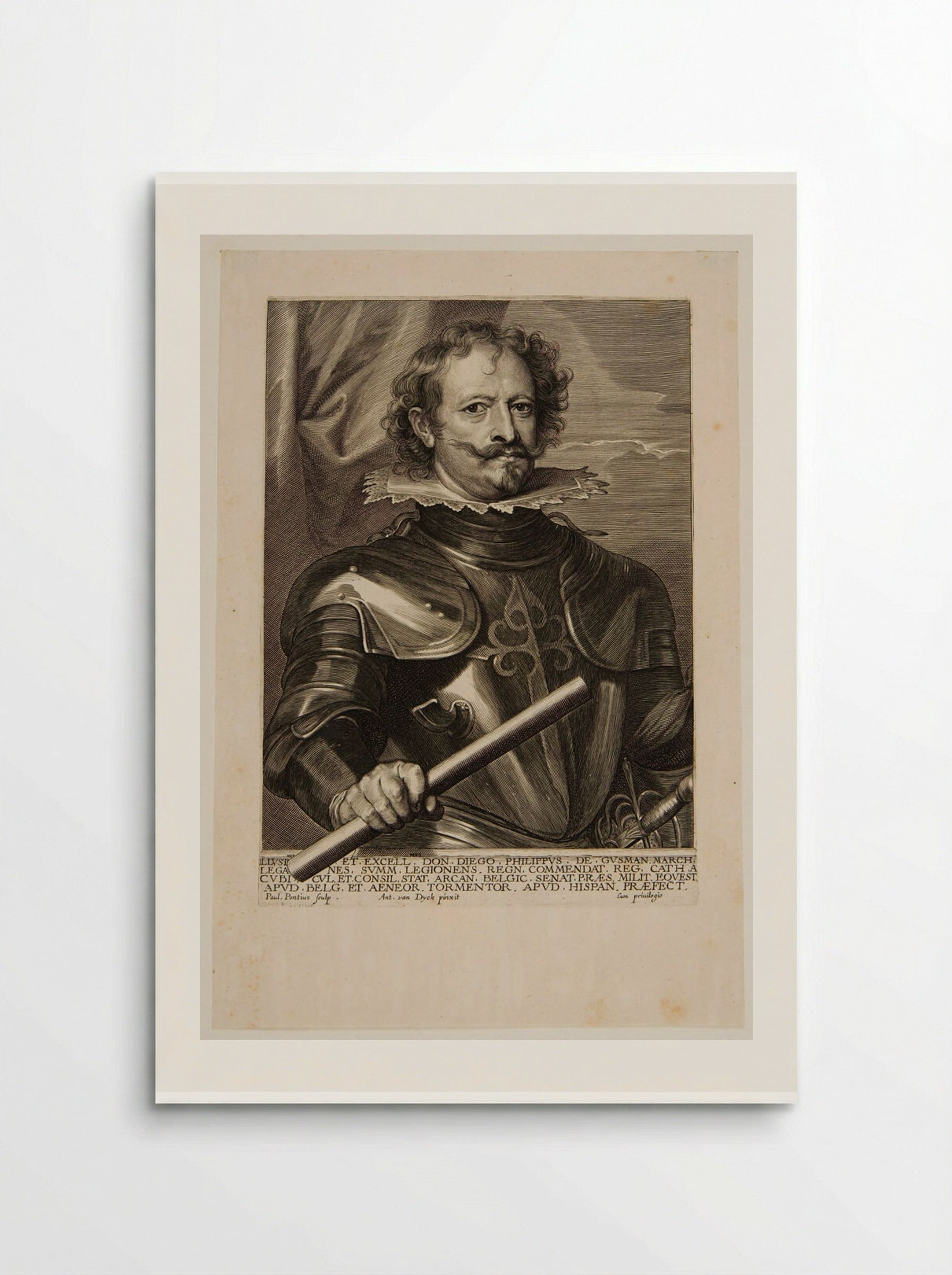 Diego Felipe de Guzman, Marques de Leganes - Paulus Pontius - Poster