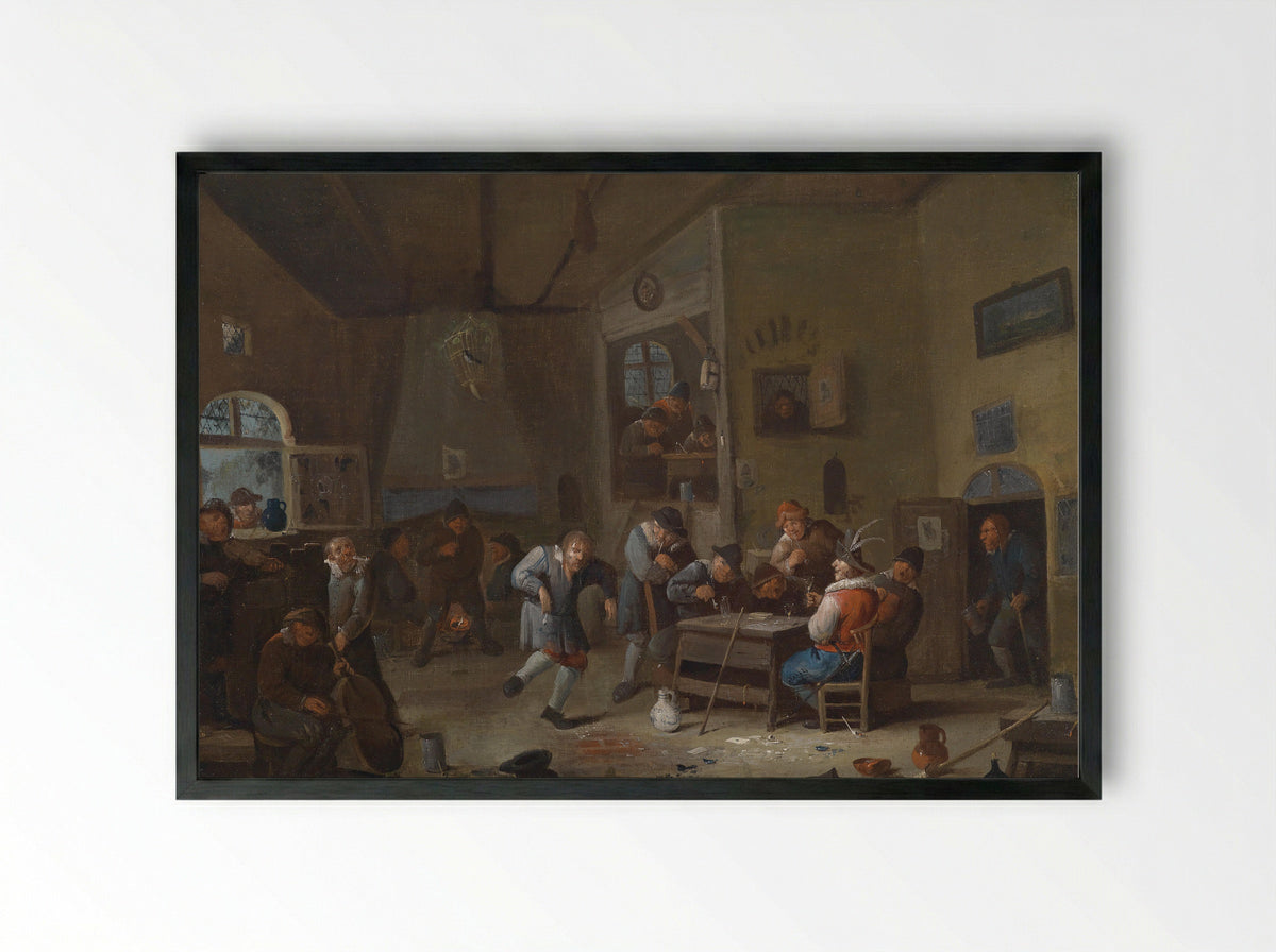 Dierensatire - Egbert van Heemskerck (II) - Framed Print Black