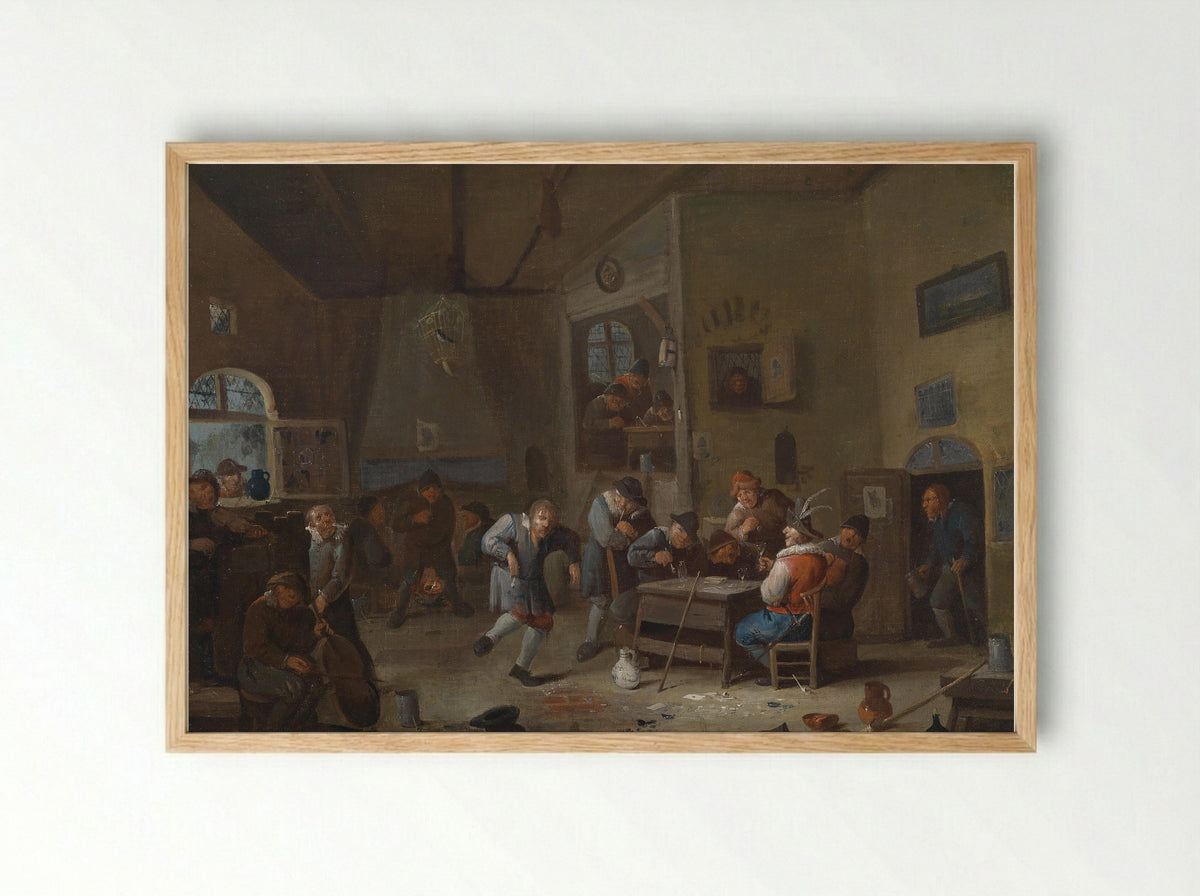 Dierensatire - Egbert van Heemskerck (II) - Framed Print Wood