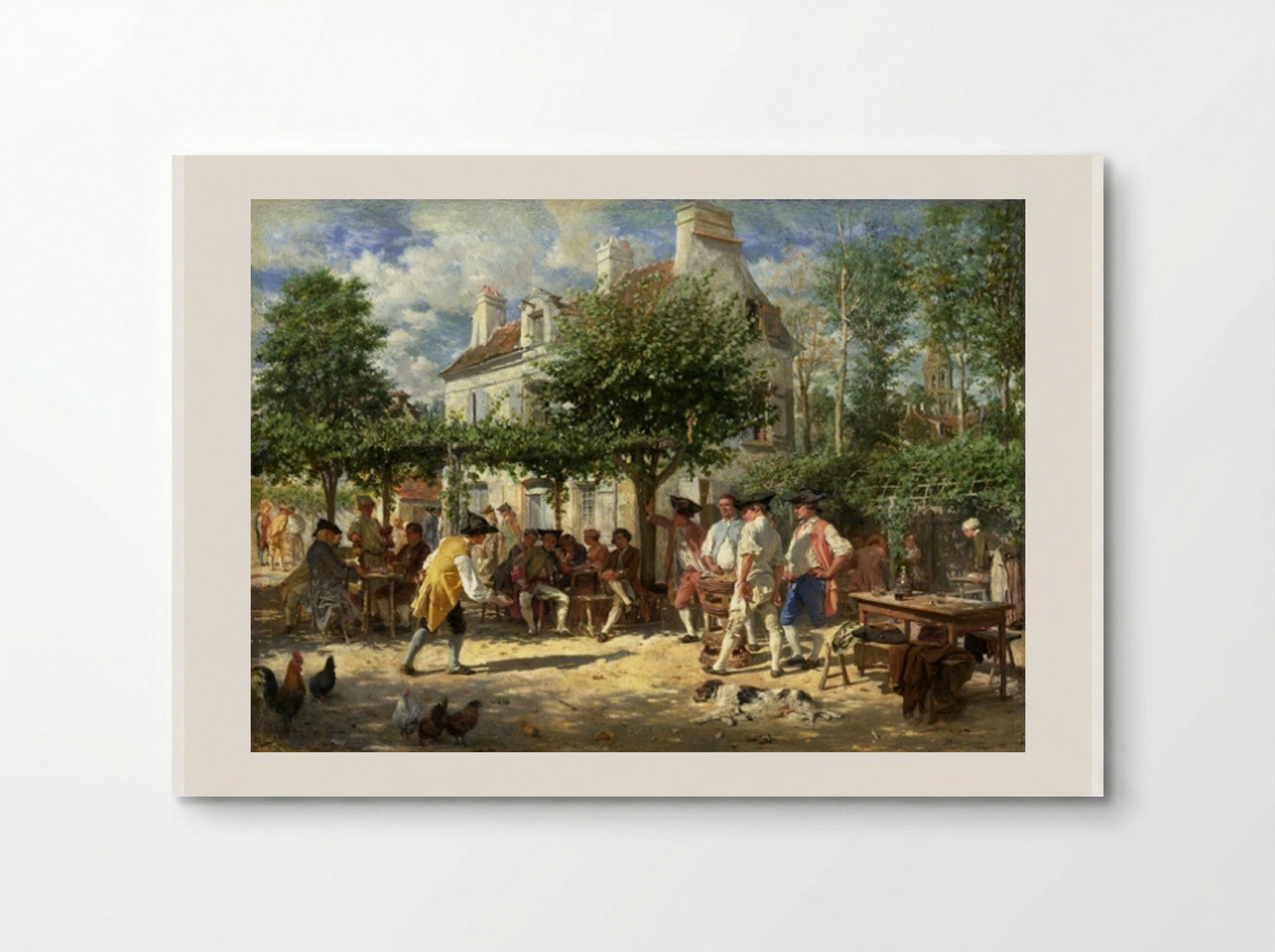 Dimanche à Poissy - Ernest Meissonier - Poster