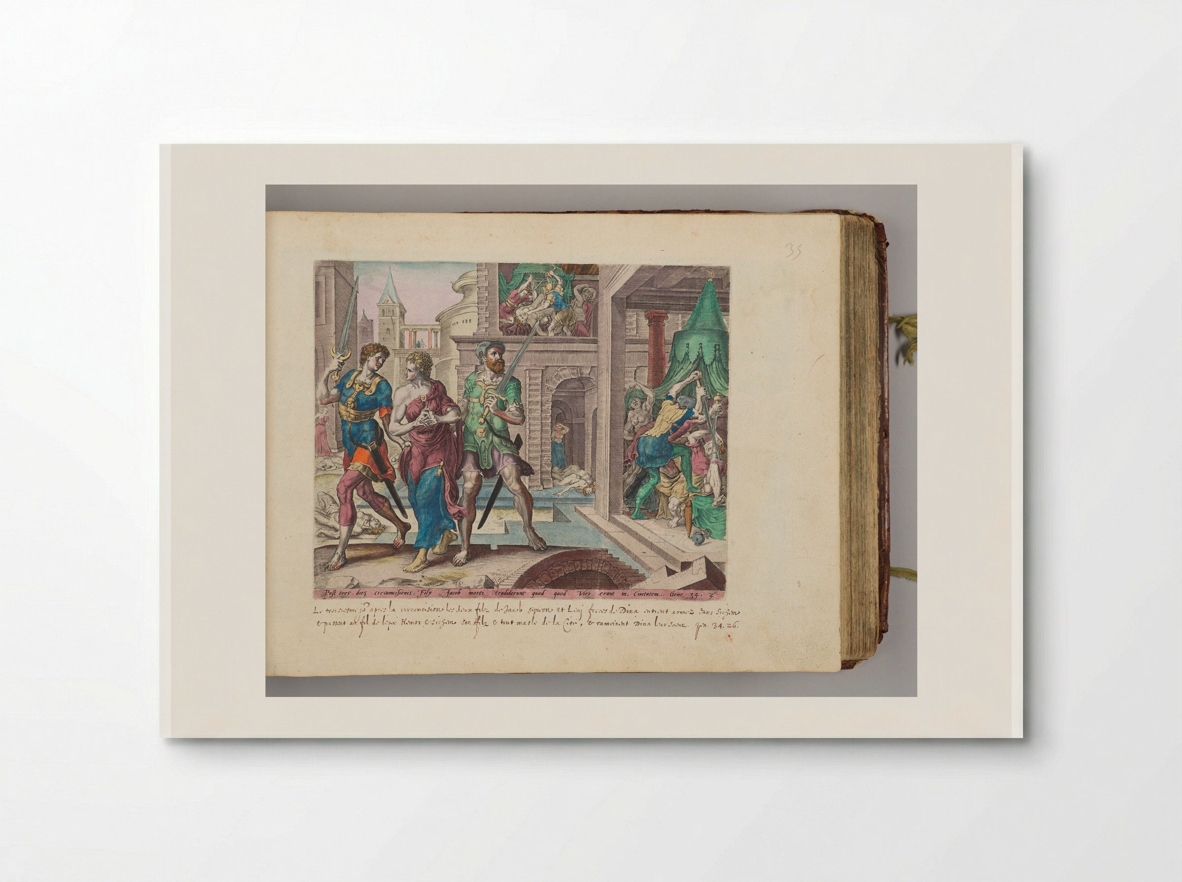 Dinah Taken Home by Simeon and Levi - Jan Harmensz. Muller - Poster