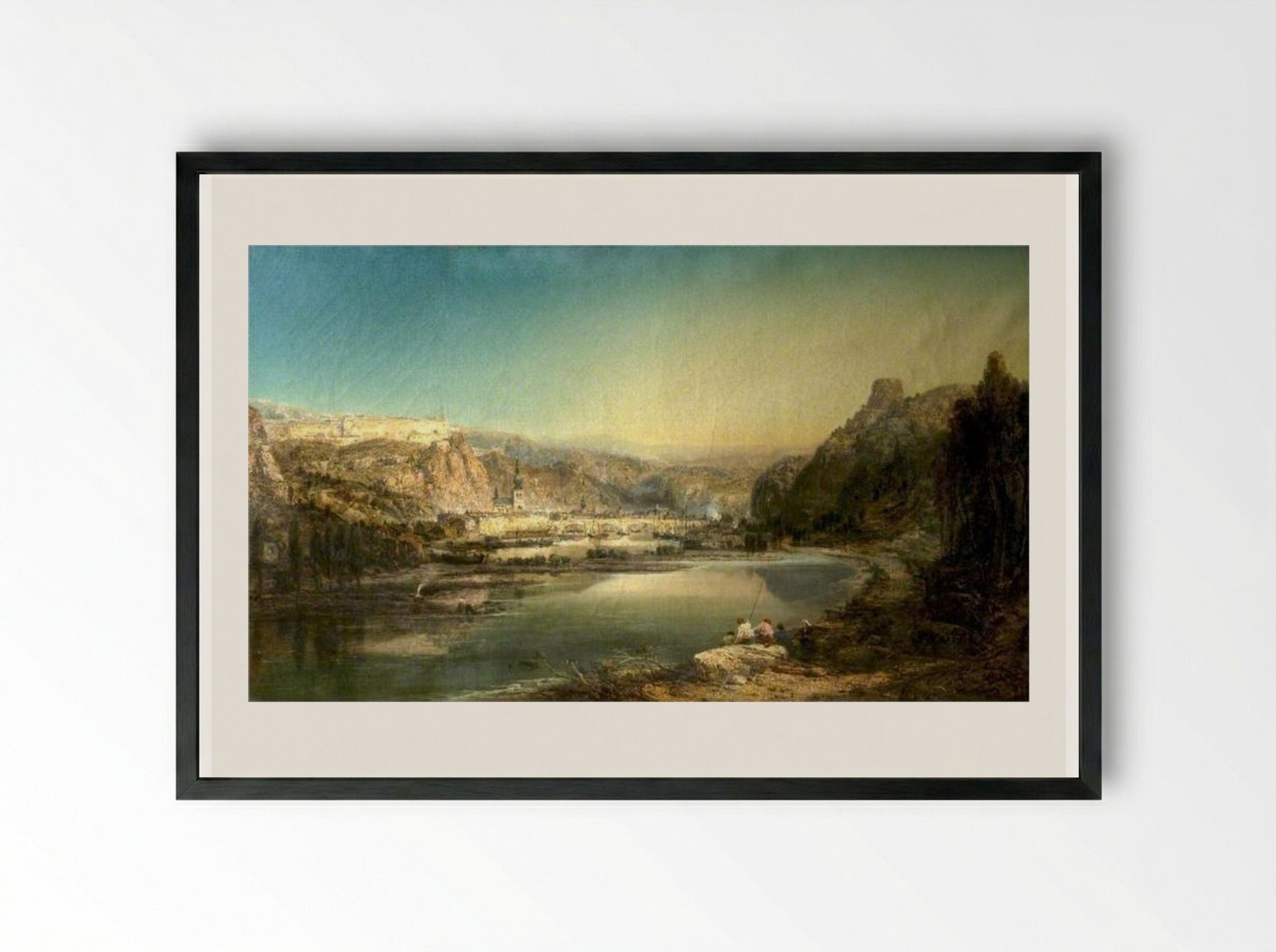 Dinant, Belgium - James Webb - Framed Print Black