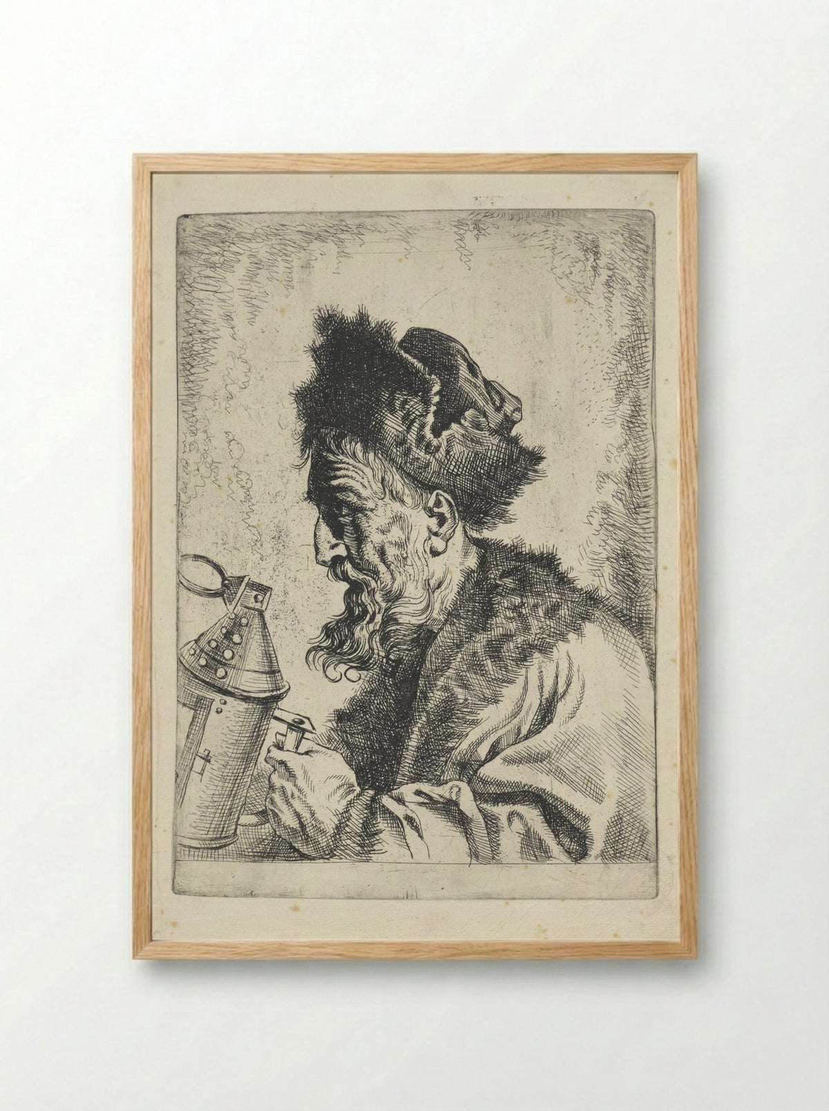 Diogenes with the Lantern - Gerard Seghers - Framed Print Wood