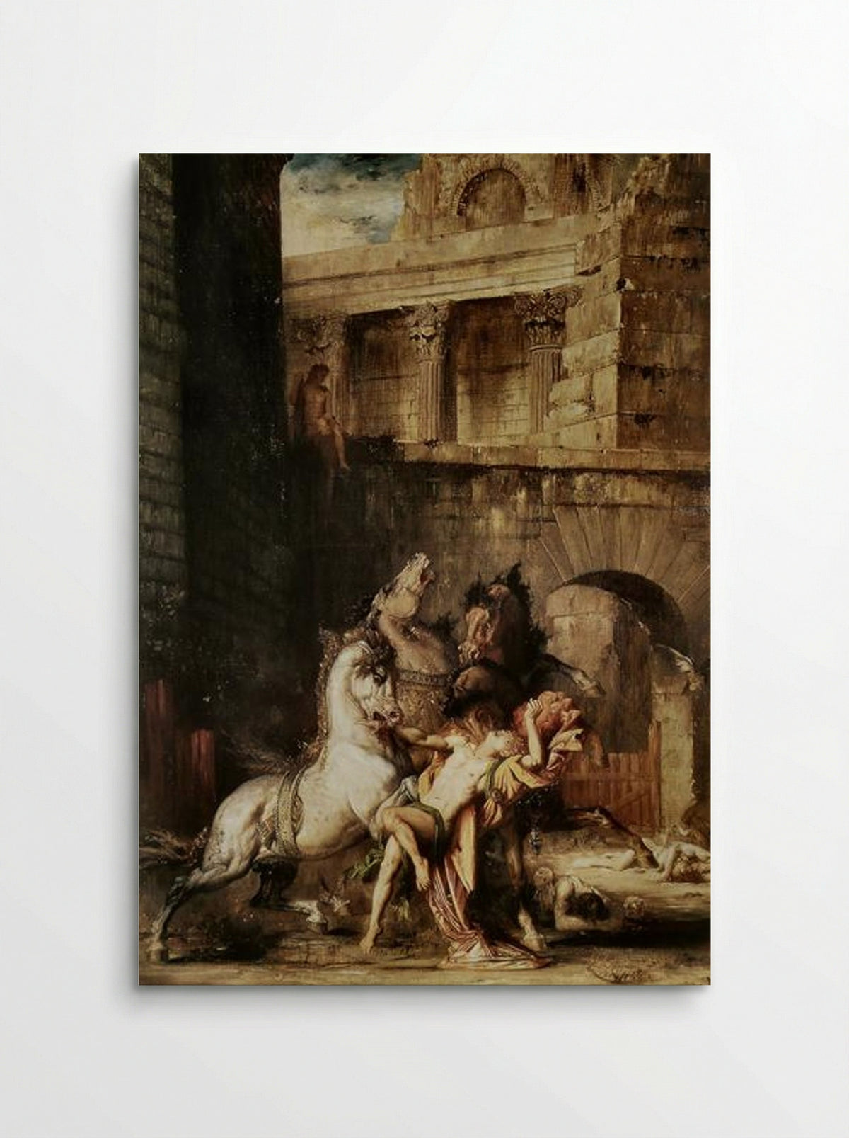 Diomedes Devoured by his Horses - Gustave Moreau - Poster