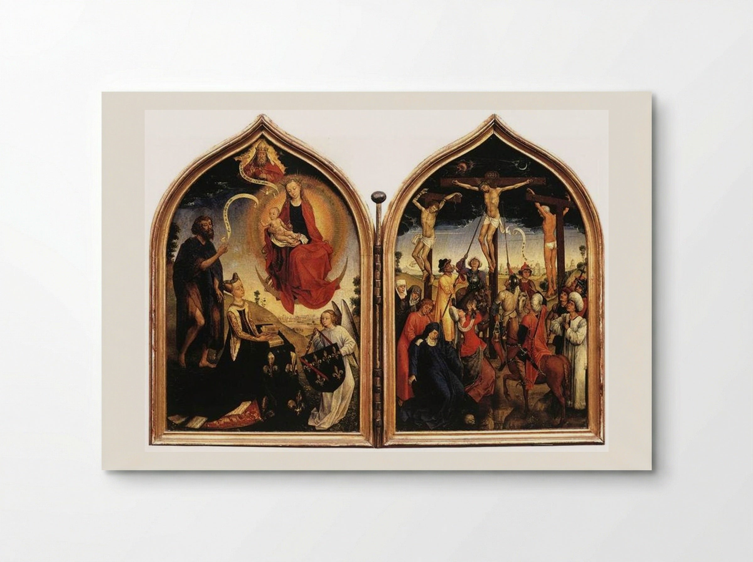 Diptych of Jeanne of France - Rogier van der Weyden - Poster