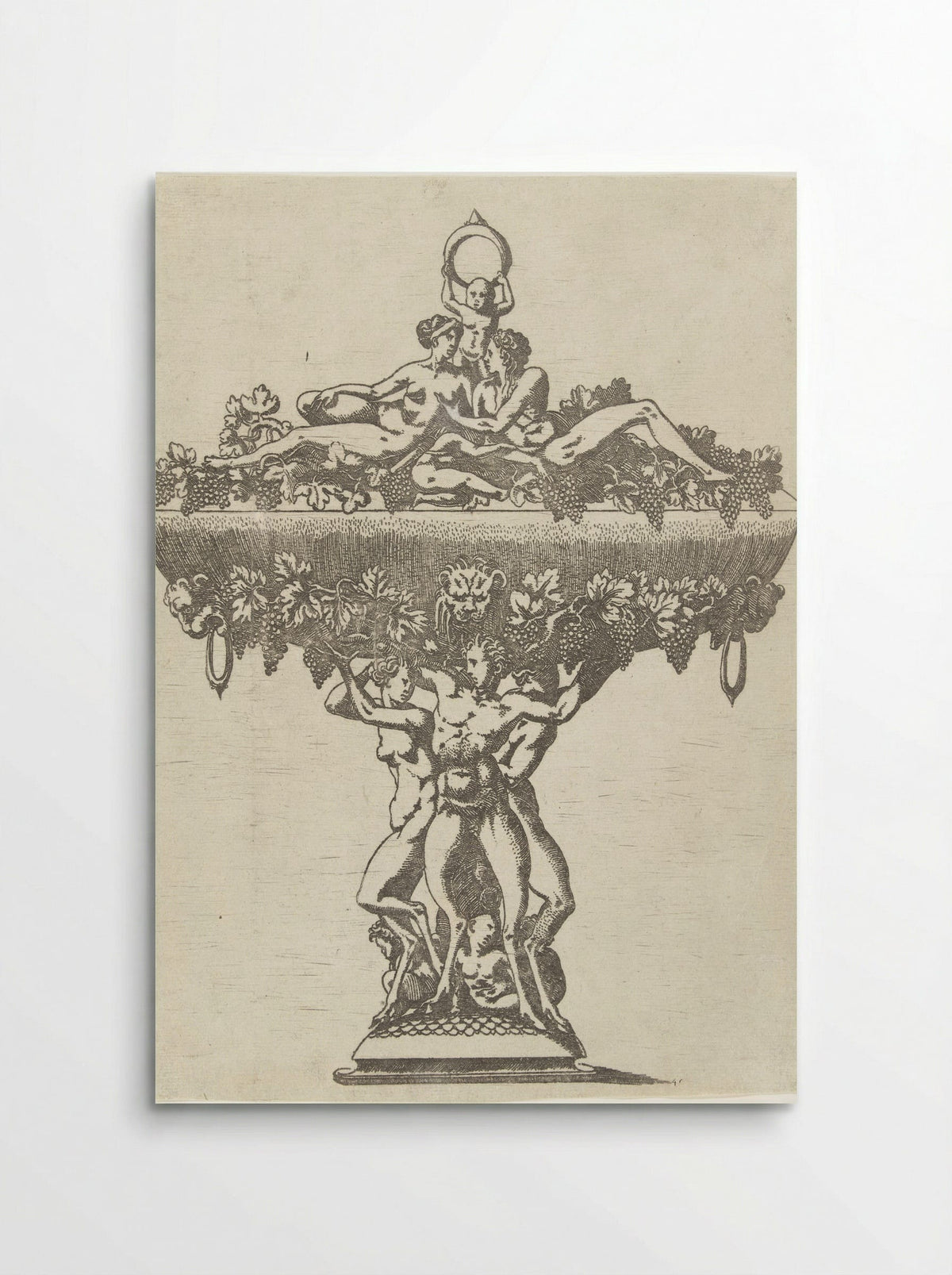 Dish with a Loving Couple - Antonio Fantuzzi - Poster