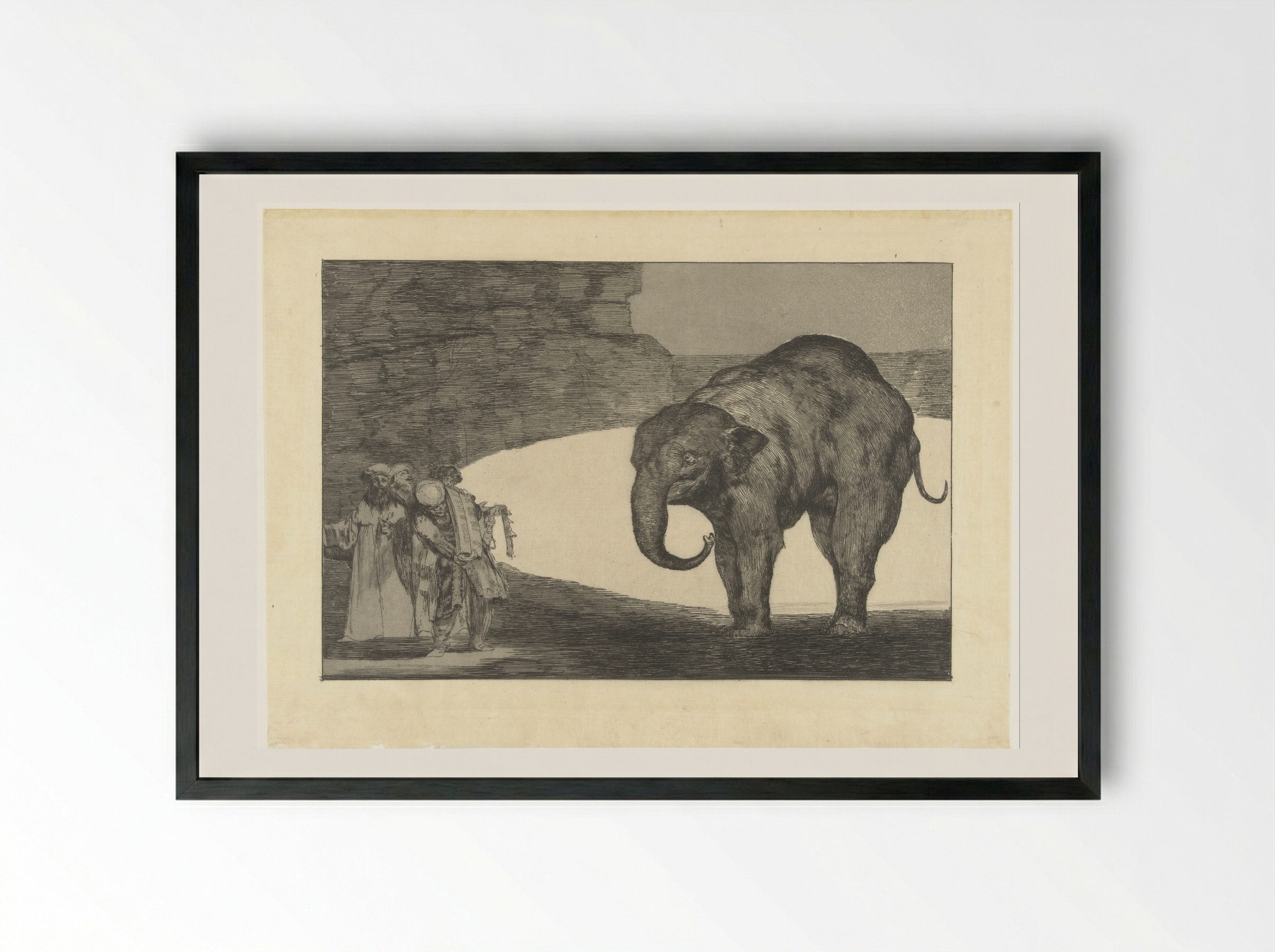Disparate de bestia - Francisco de Goya - Framed Print Black