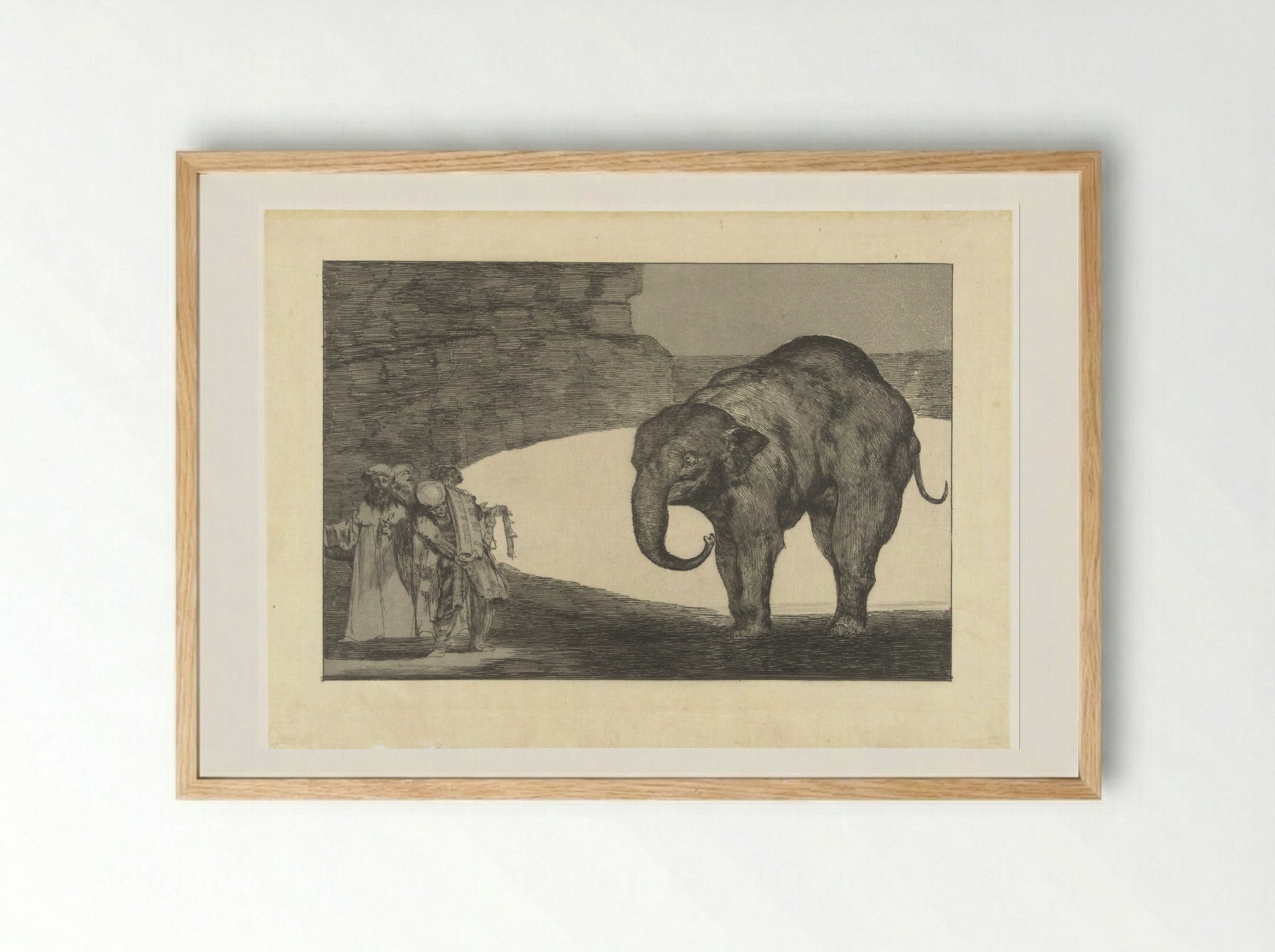 Disparate de bestia - Francisco de Goya - Framed Print Wood