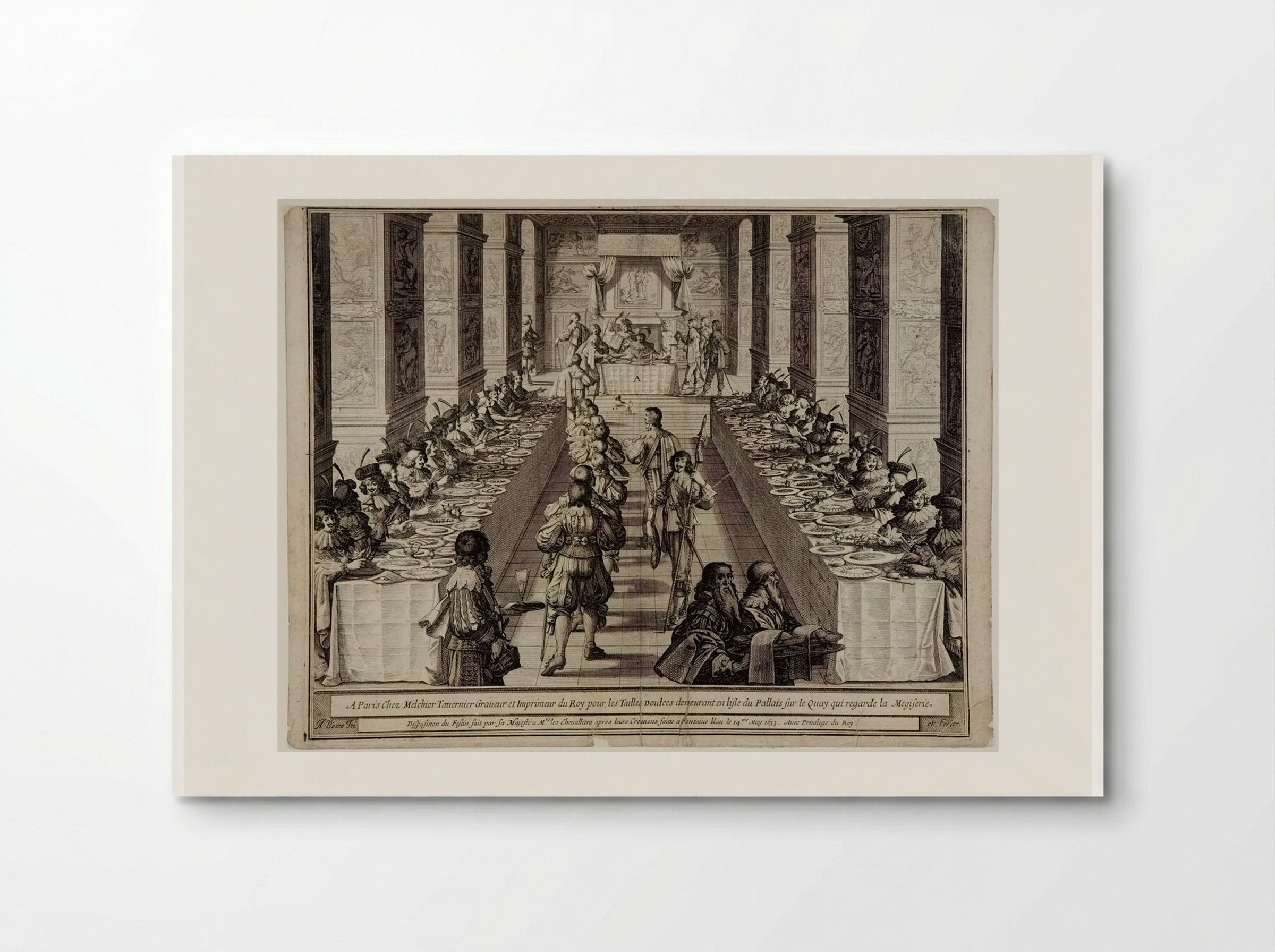 Disposition du festin - Abraham Bosse - Poster