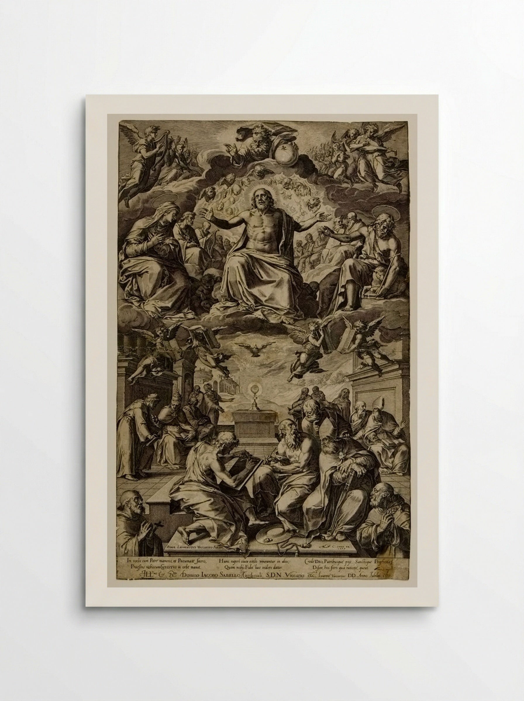 Dispute of the Sacrament - Cornelis Cort - Poster