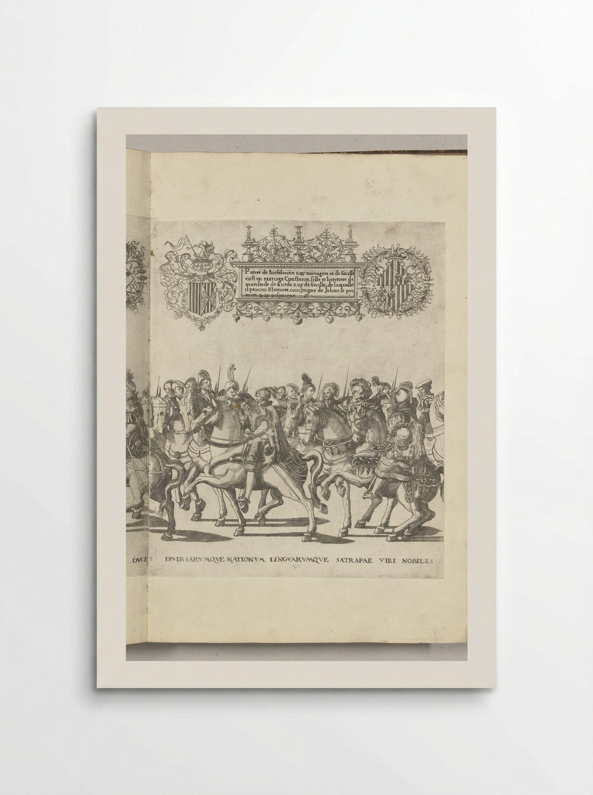 Diverse edelen, plaat U - Nicolaas Hogenberg - Poster