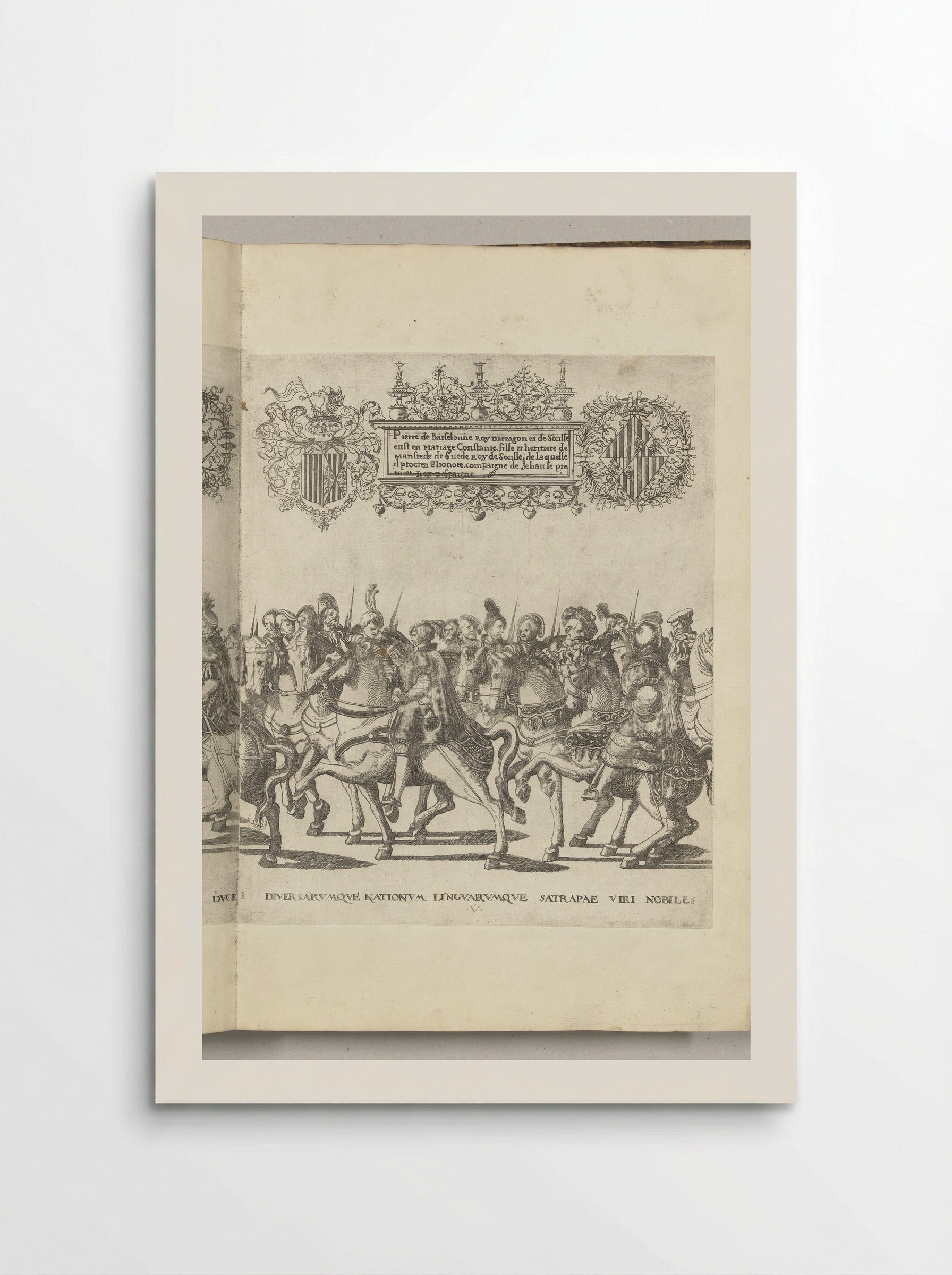Diverse edelen, plaat U - Nicolaas Hogenberg - Poster