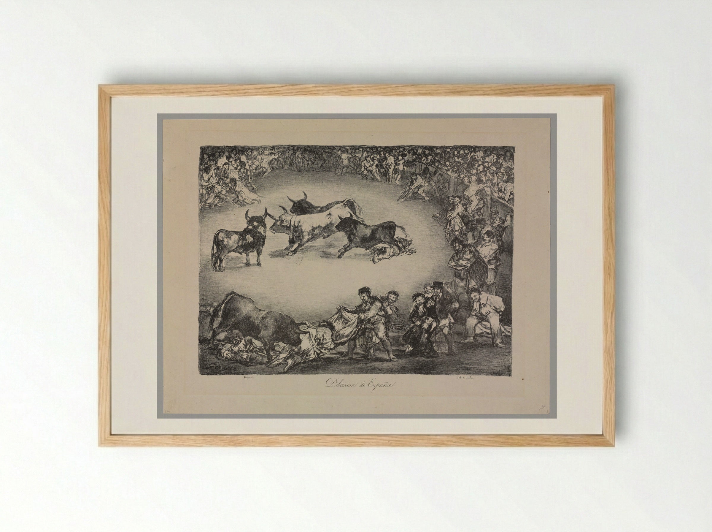 Diversión de España - Francisco José de Goya y Lucientes - Framed Print Wood