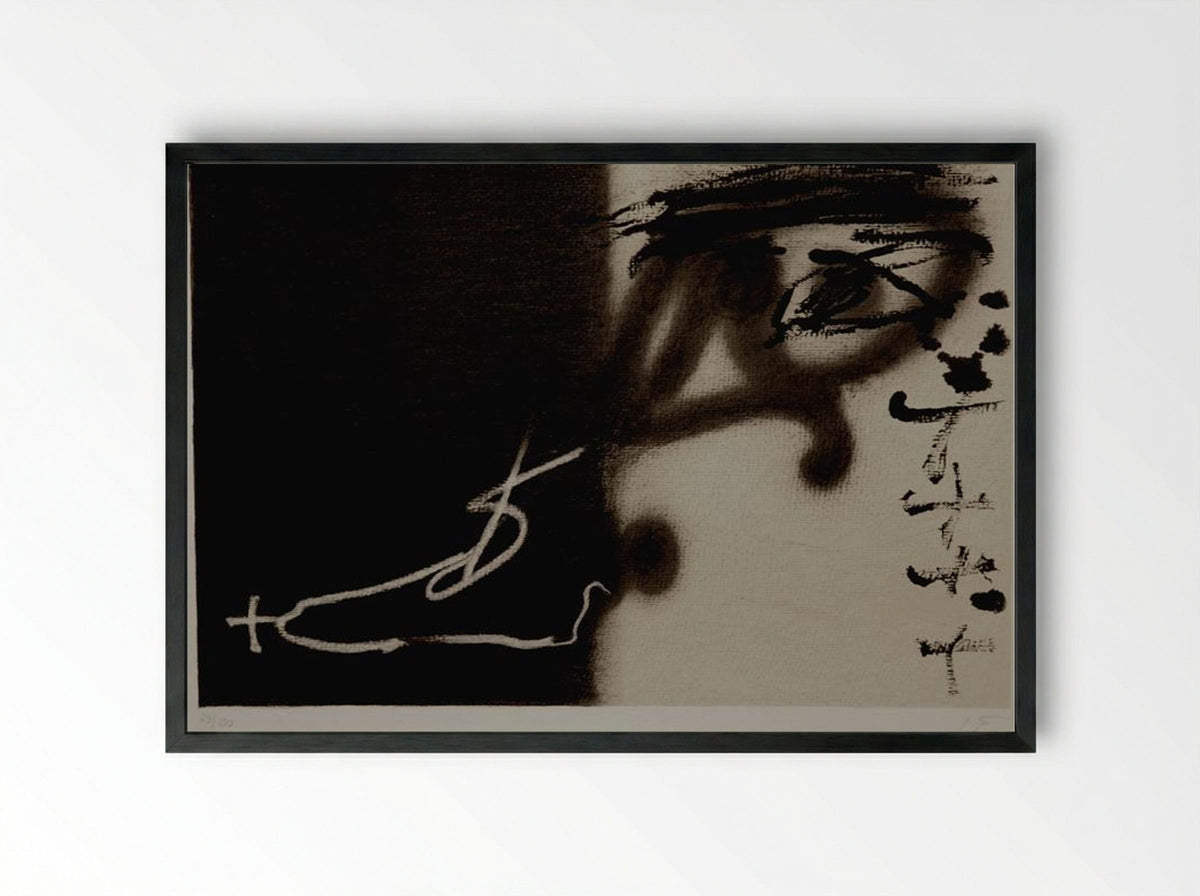 Divisé - Antoni Tàpies - Framed Print Black