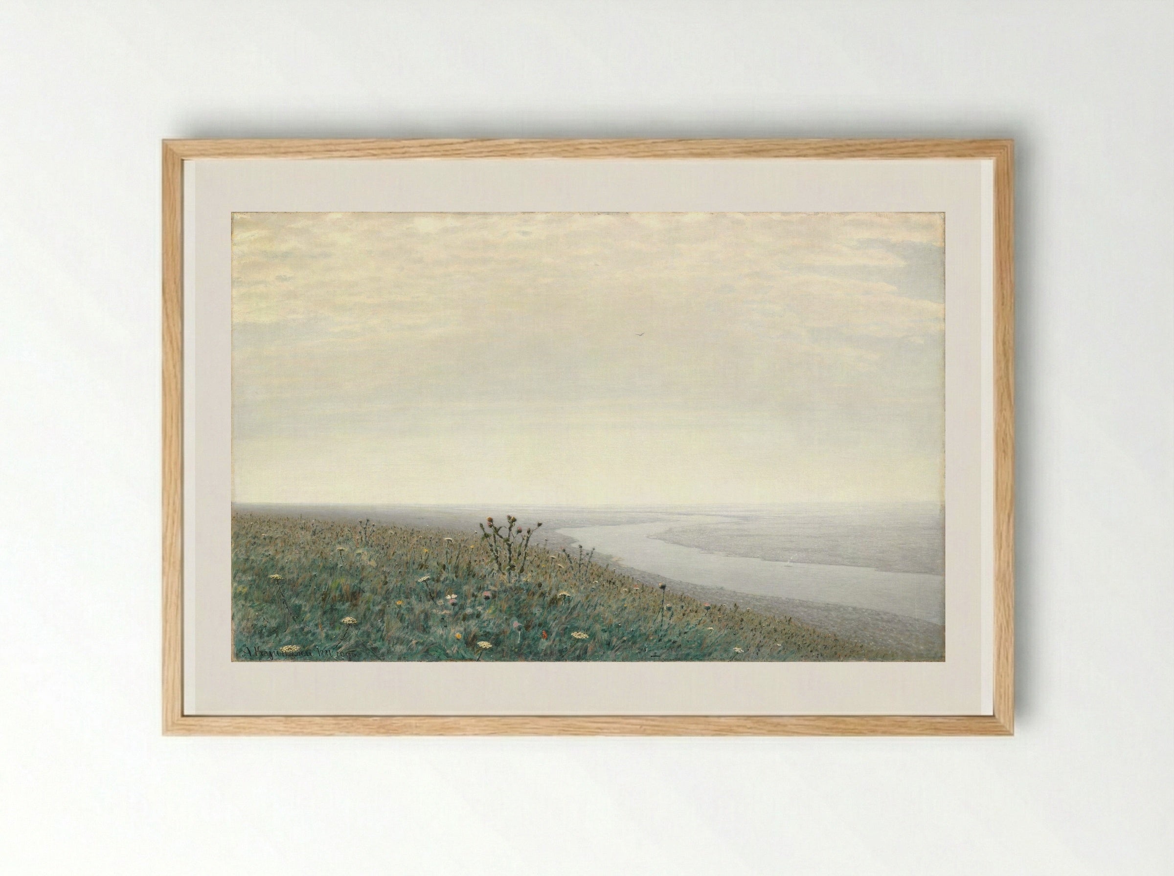 Dnieper in the Morning - Arkhip Kuindzhi - Framed Print Wood