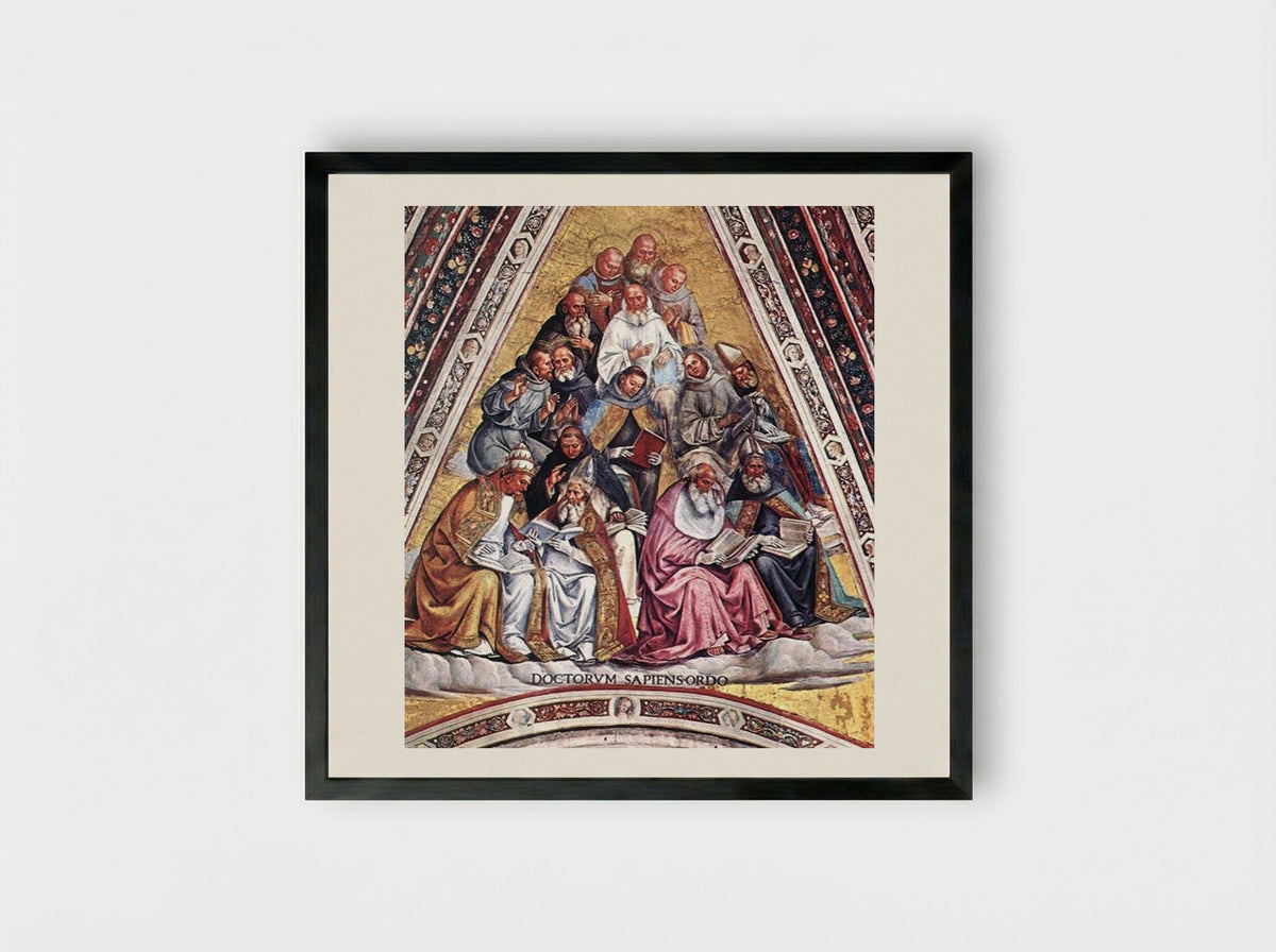 Doctors of the Church - Luca Signorelli - Framed Print Black