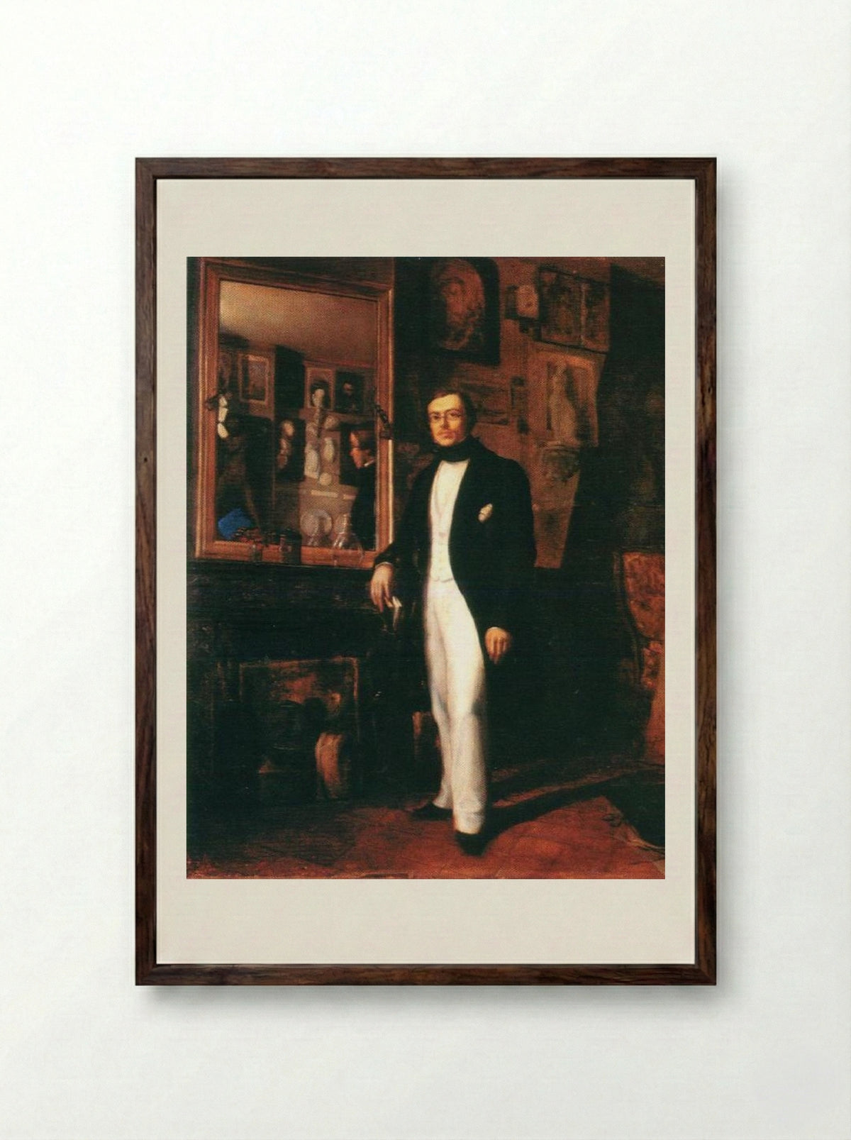 Doctorul Grunau - Constantin Daniel Rosenthal - Framed Print Dark Wood