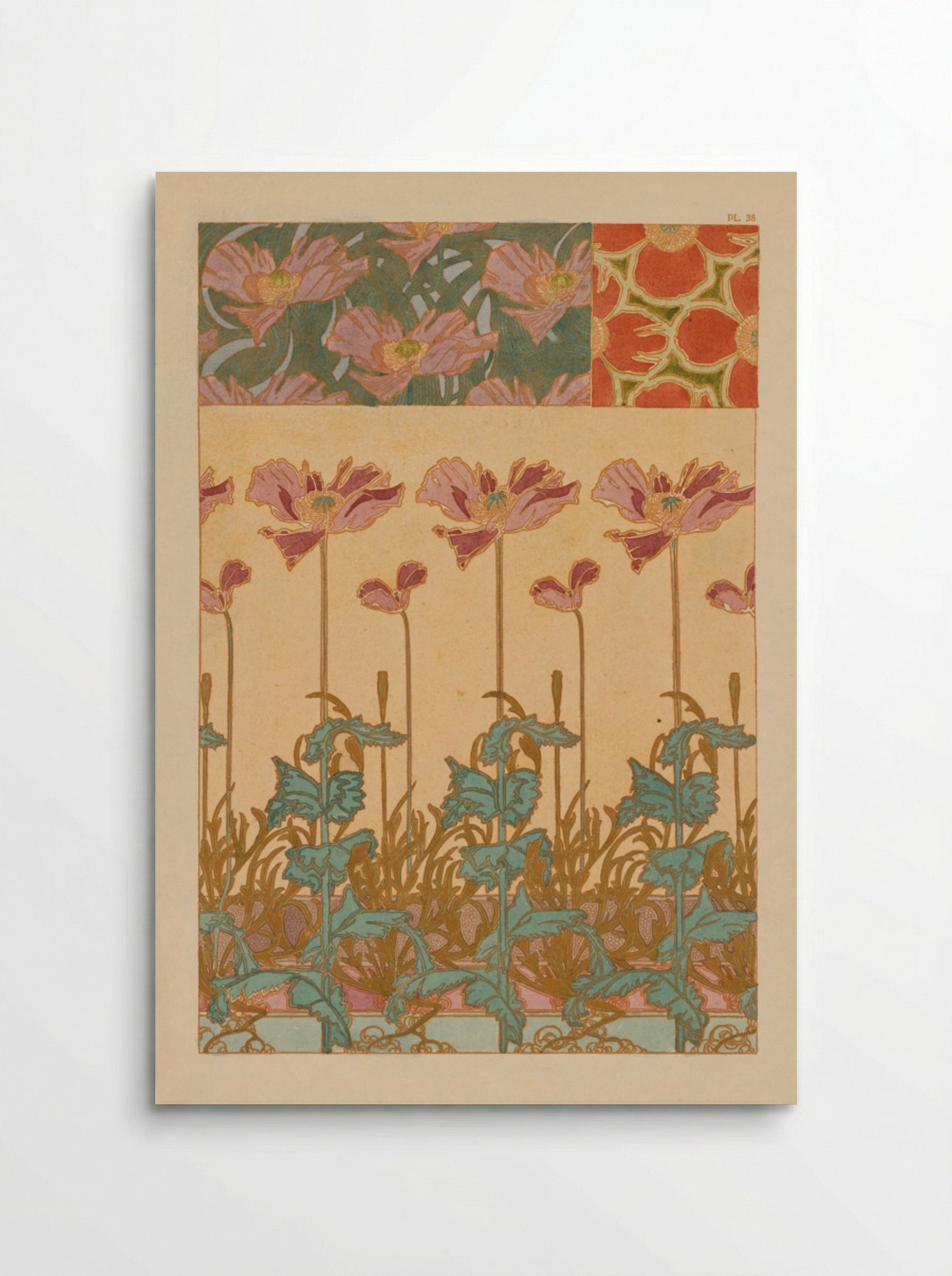Documents Décoratifs: Oriental Poppies - Alphonse Mucha - Poster