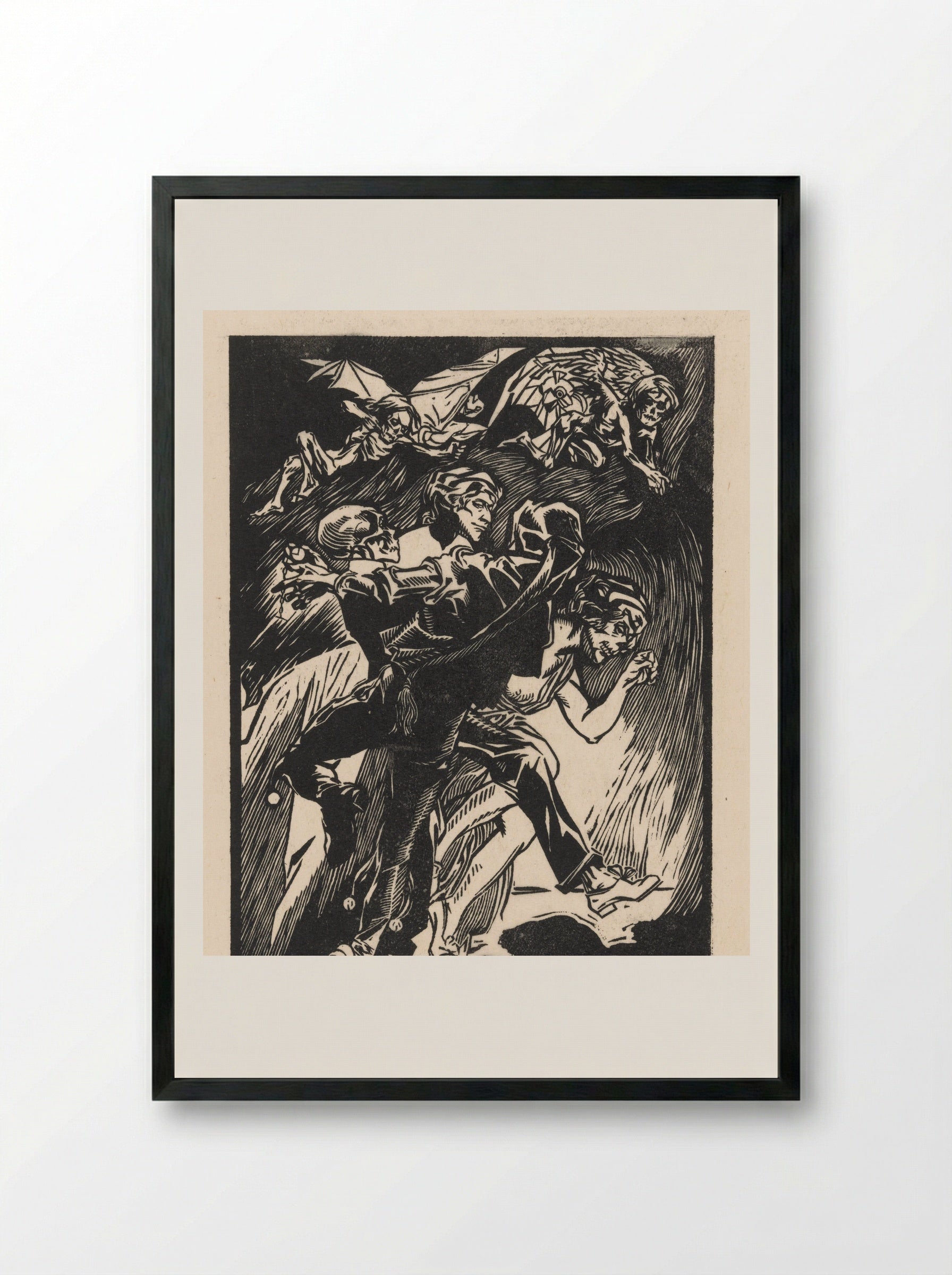 Dodendans - Johannes Josephus Aarts - Framed Print Black