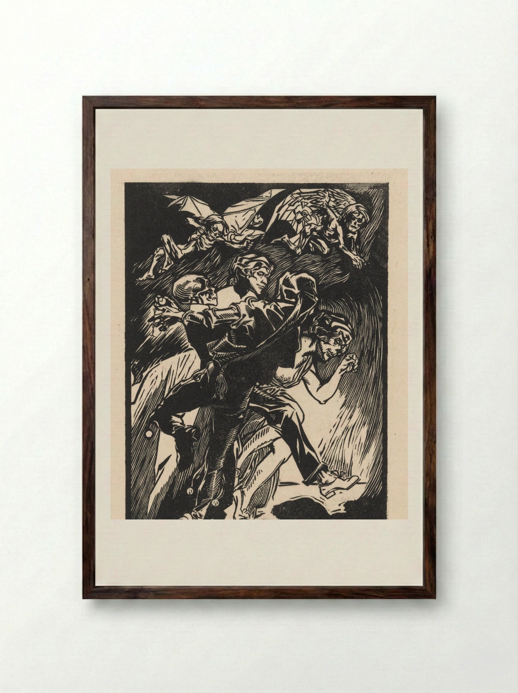 Dodendans - Johannes Josephus Aarts - Framed Print Dark Wood