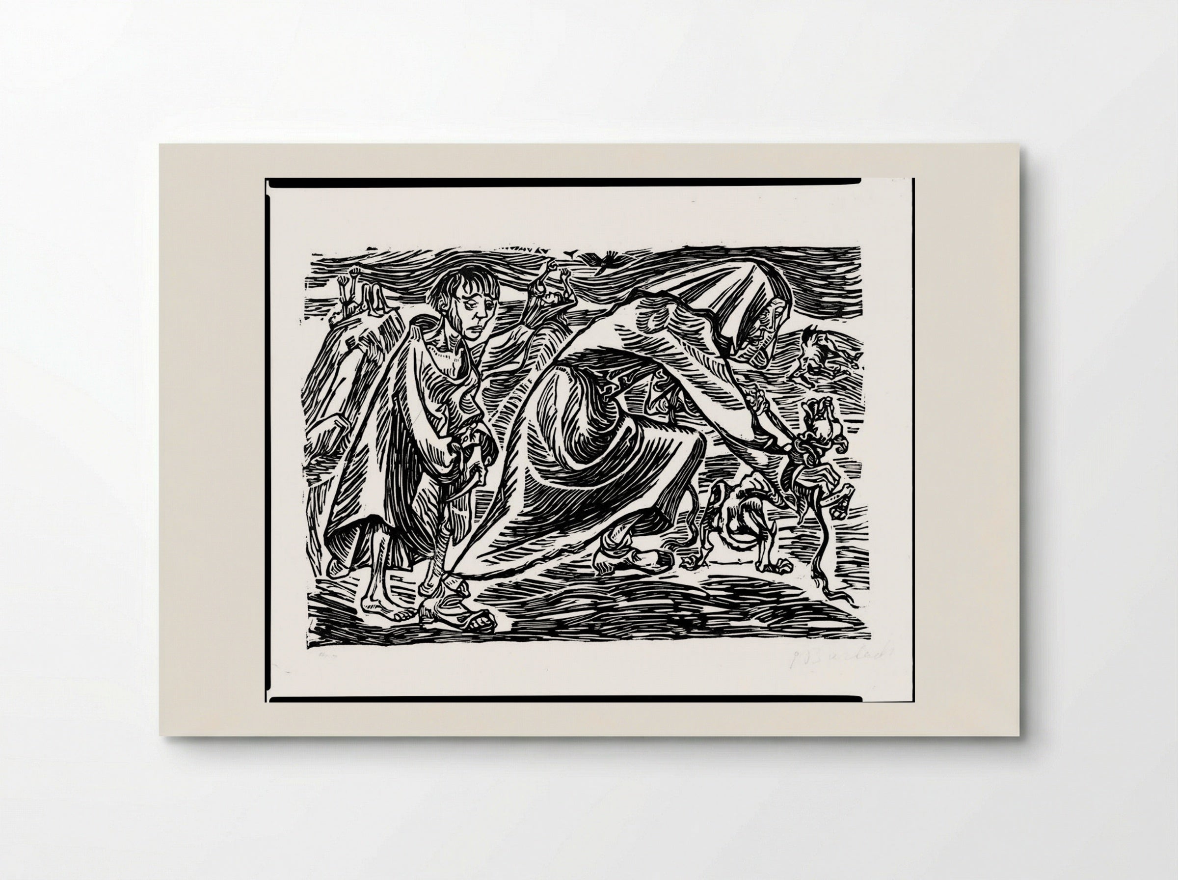 Dog Catcher - Ernst Barlach - Poster