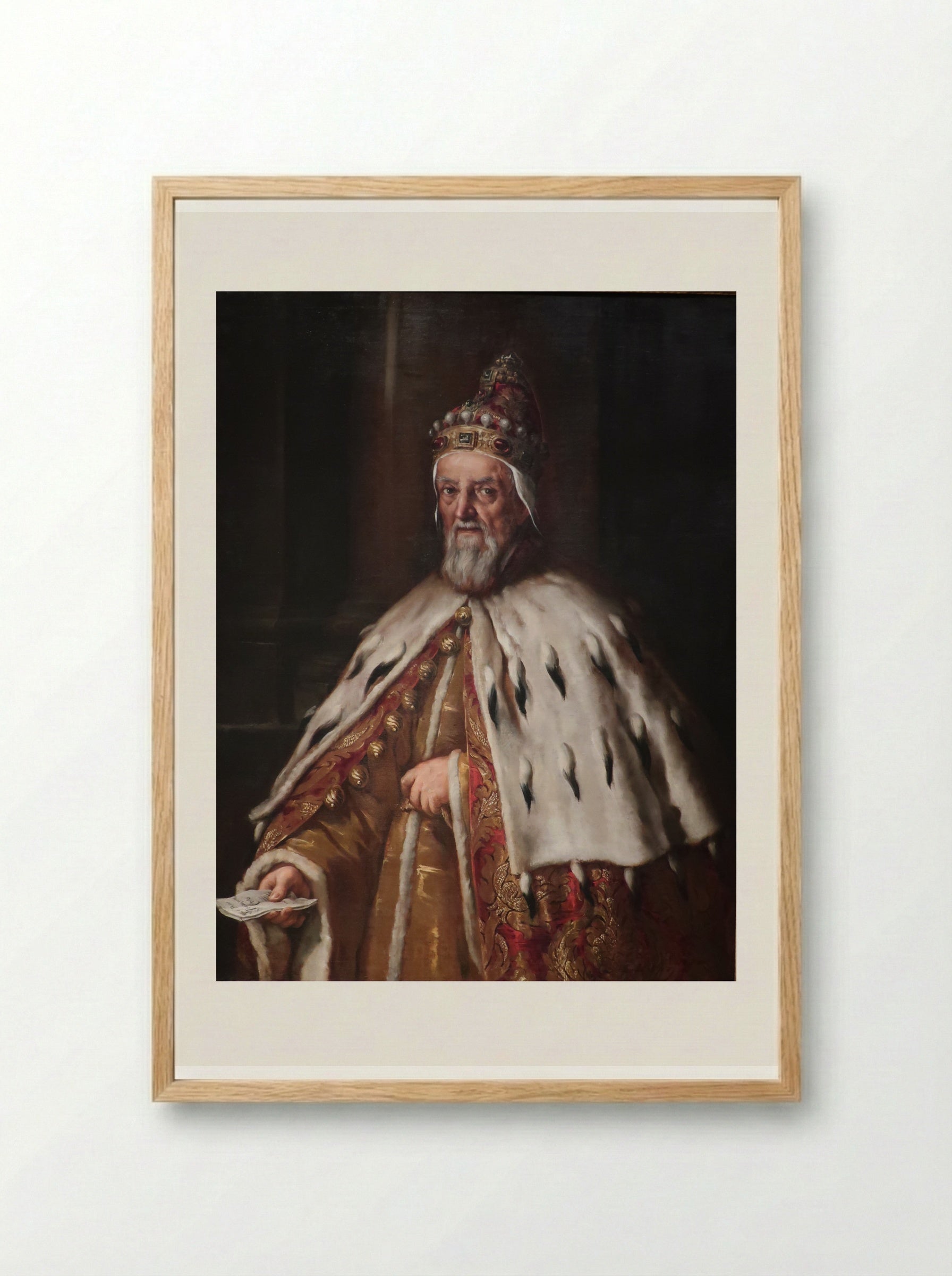 Doge Francesco Erizzo - Bernardo Strozzi - Framed Print Wood