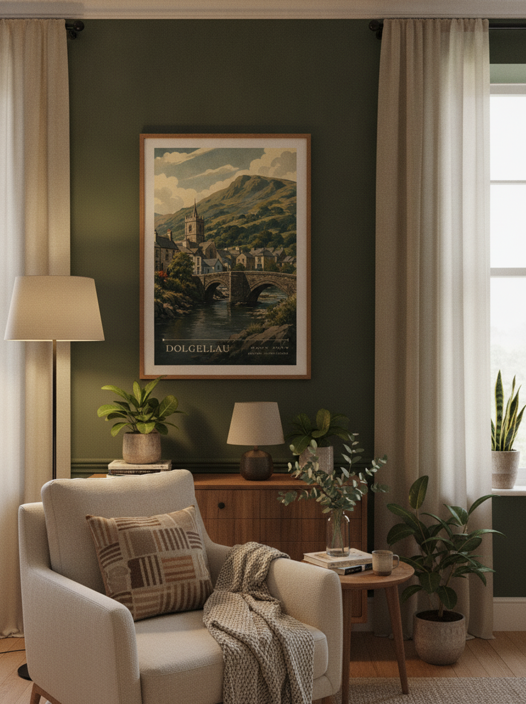 Dolgellau Gwynedd United Kingdom Travel Poster - Lifestyle