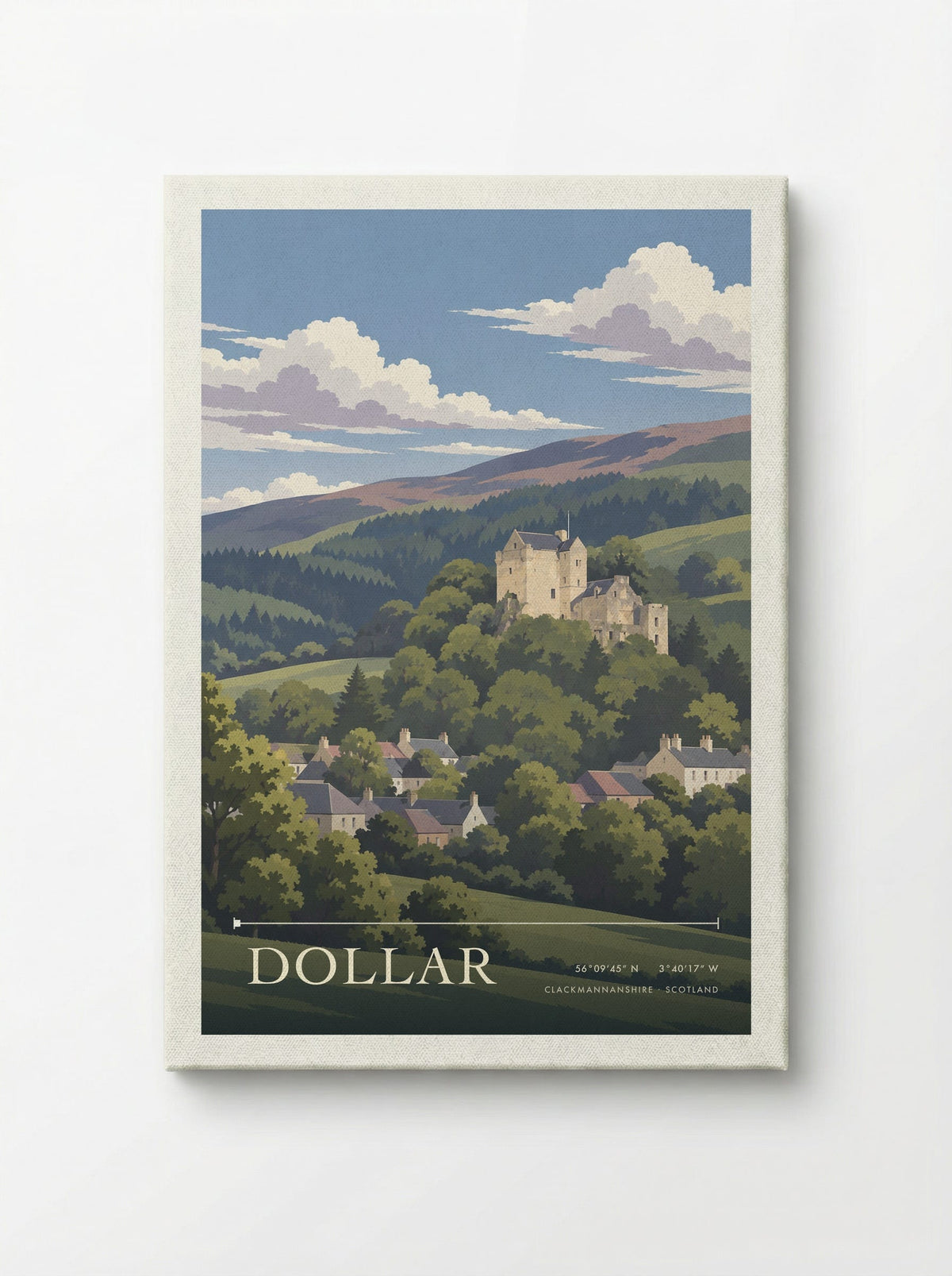 Dollar, Clackmannanshire | Travel Poster - Canvas