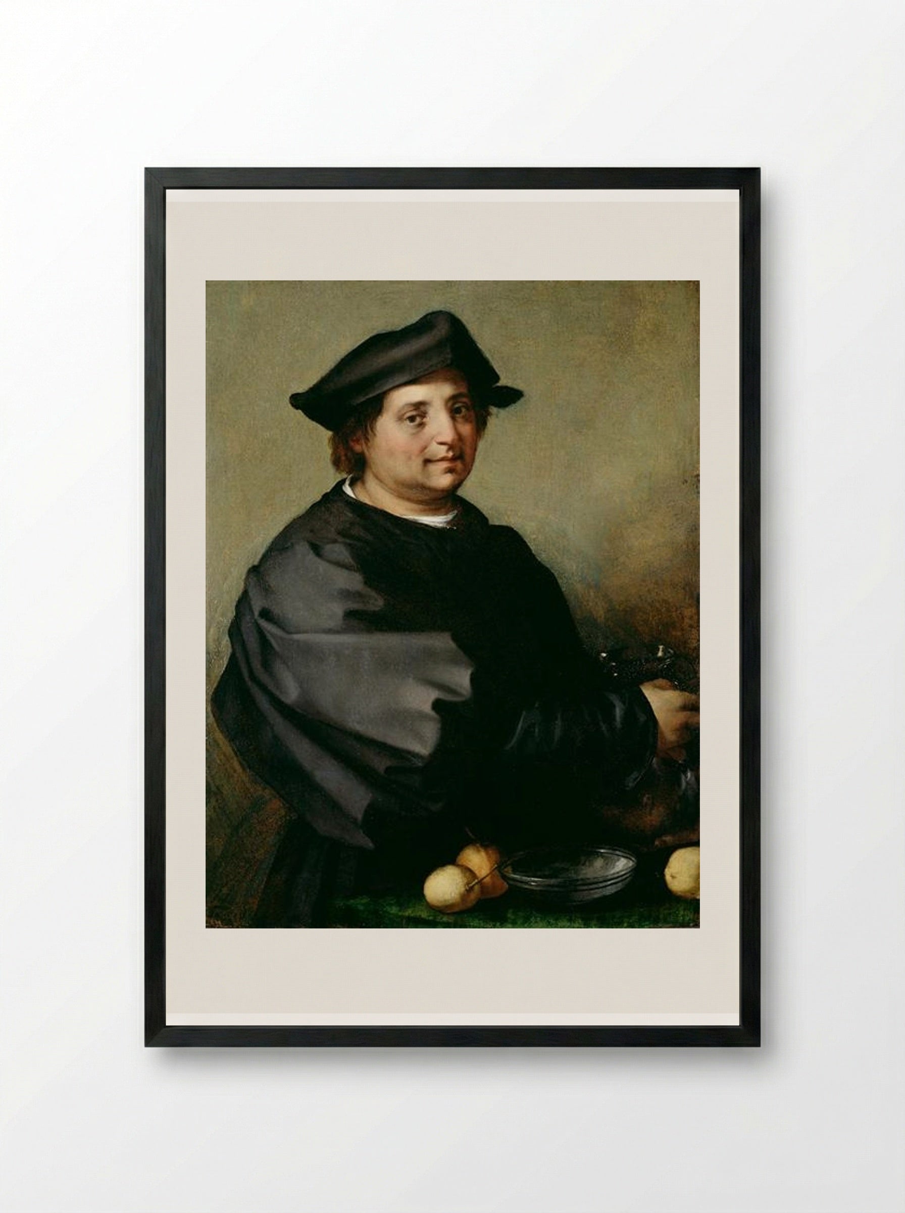 Domenico di Jacopo di Matteo, called 'Becuccio Bicchieraio' - Andrea del Sarto - Framed Print Black