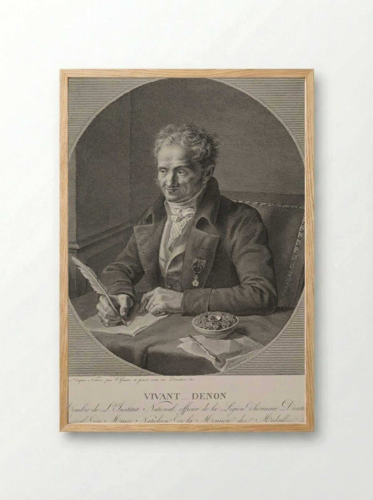 Dominique Vivant-Denon - Christophe Guerin - Framed Print Wood
