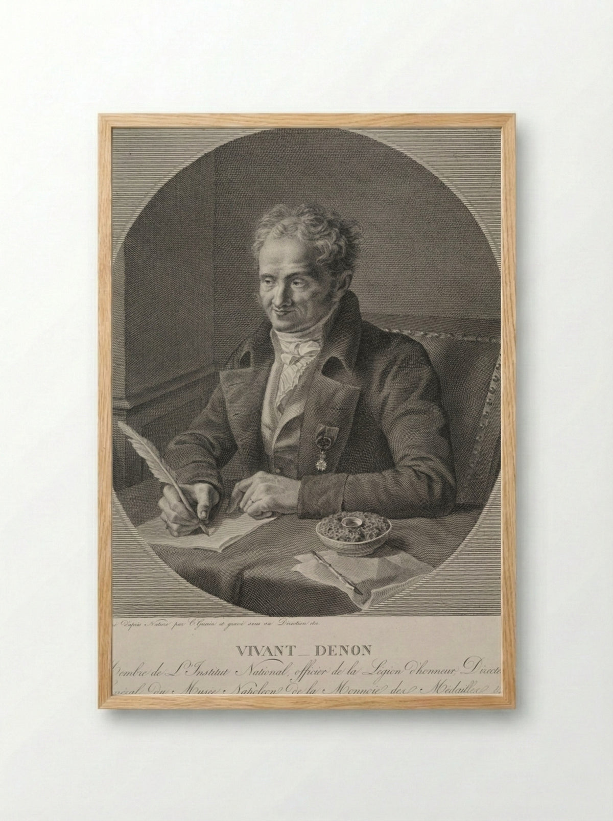 Dominique Vivant-Denon - Christophe Guerin - Framed Print Wood