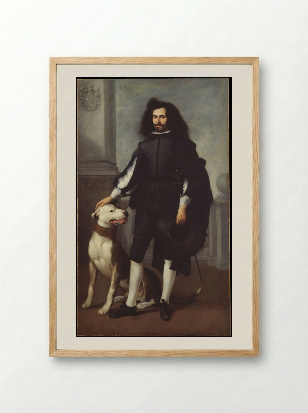 Don Andrés de Andrade y la Cal - Bartolomé Esteban Murillo - Framed Print Wood